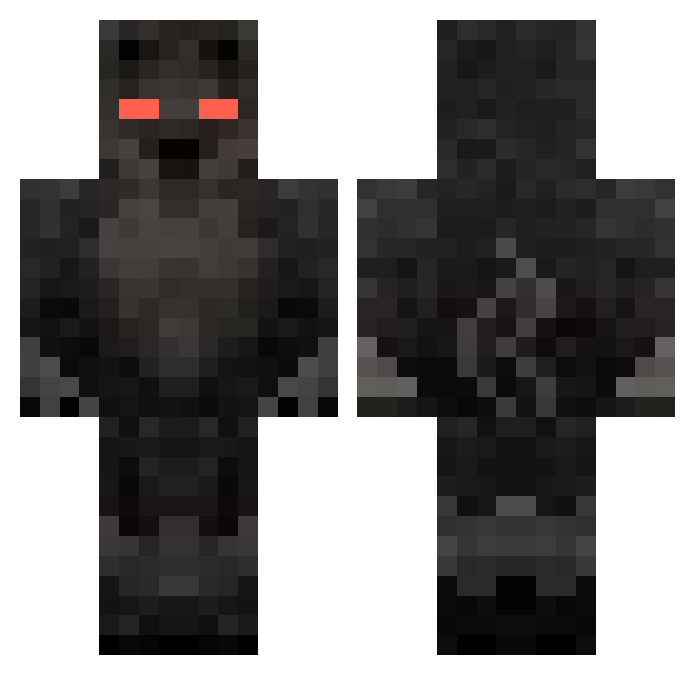 DOMINGUERA_ Minecraft skin, front and back view