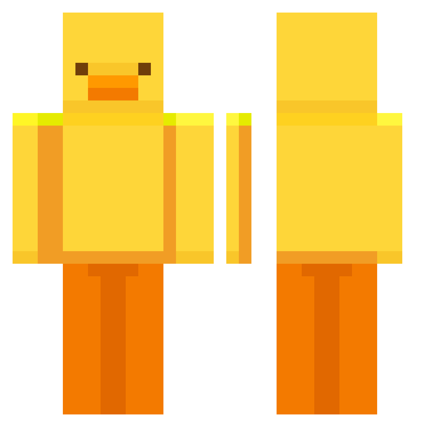 Rice_Client Minecraft skin, front and back view