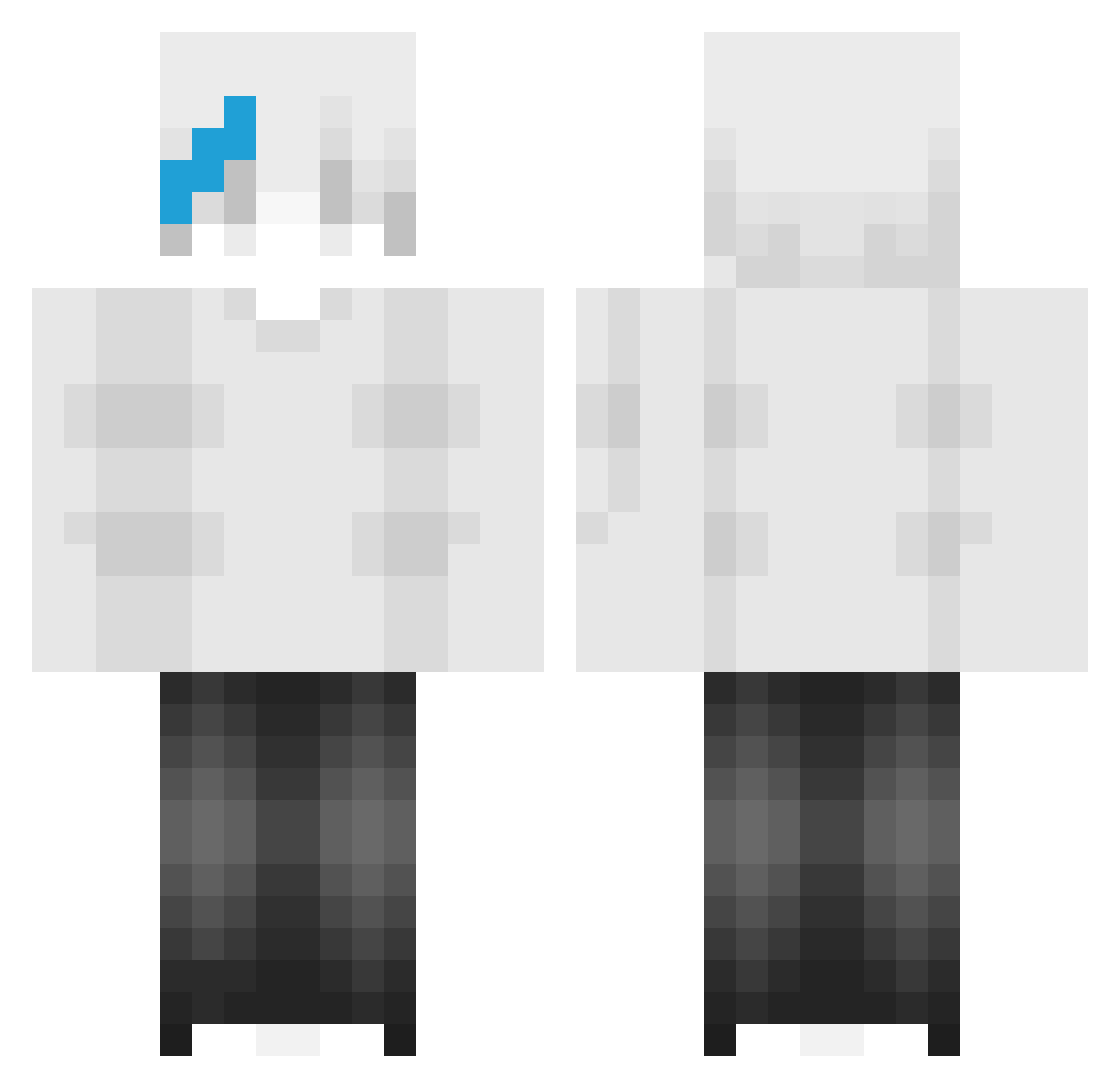 Wayy_MCVN Minecraft skin, front and back view