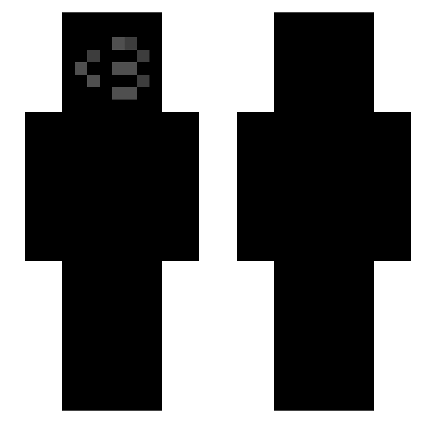 rnjl Minecraft skin, front and back view