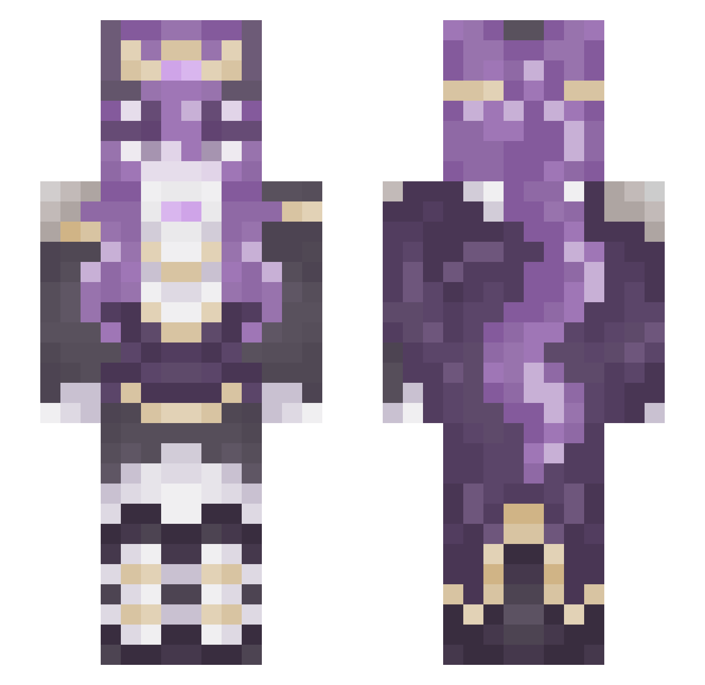 Cool_Jet9999 Minecraft skin, front and back view