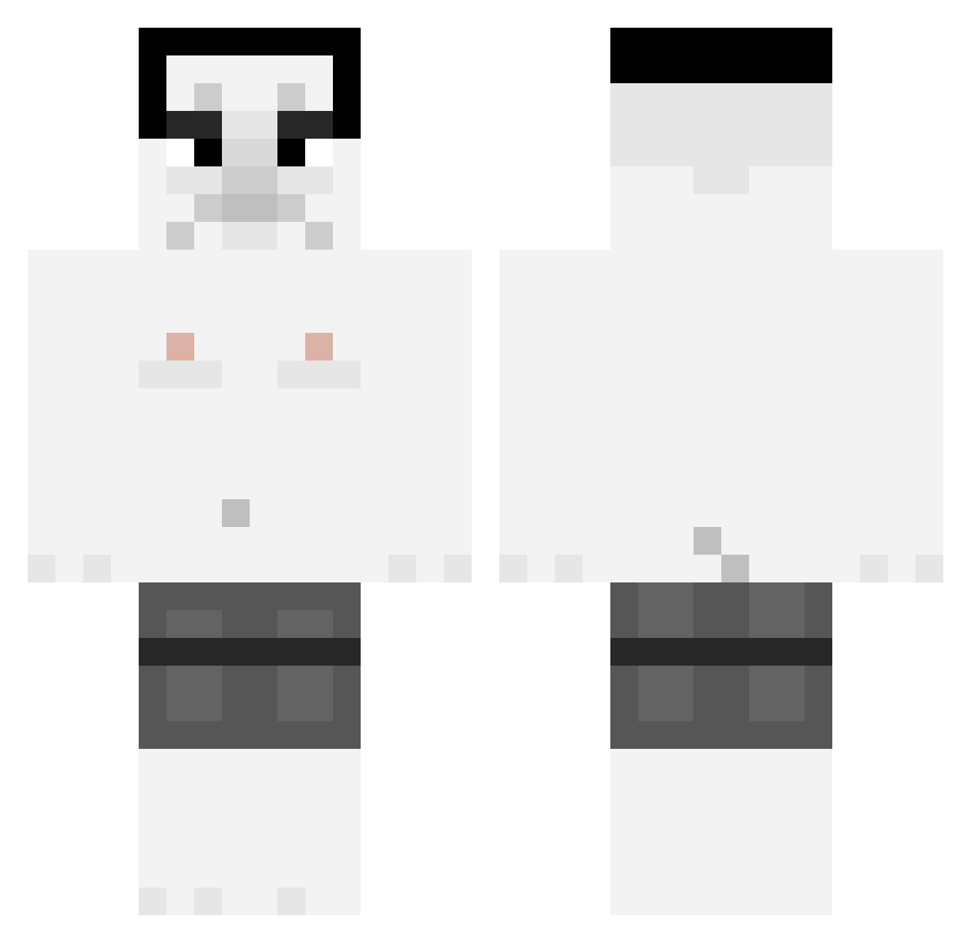 multivarcalc Minecraft skin, front and back view