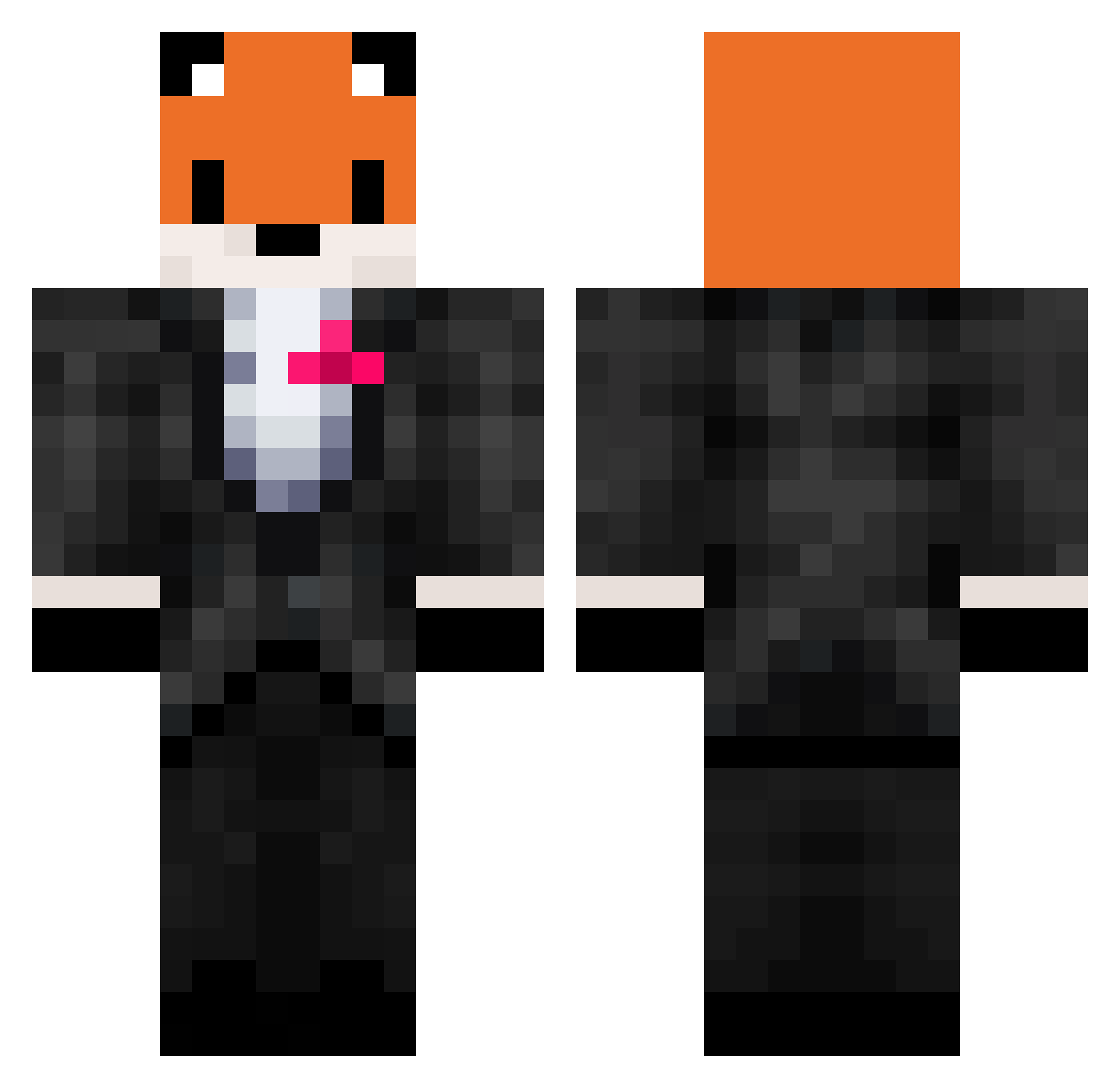 Summit23 Minecraft skin, front and back view