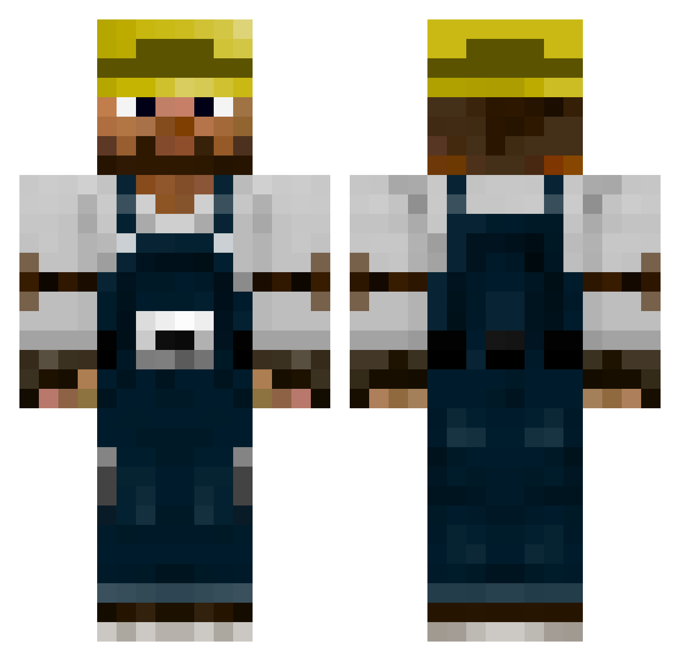 Rule Minecraft skin, front and back view