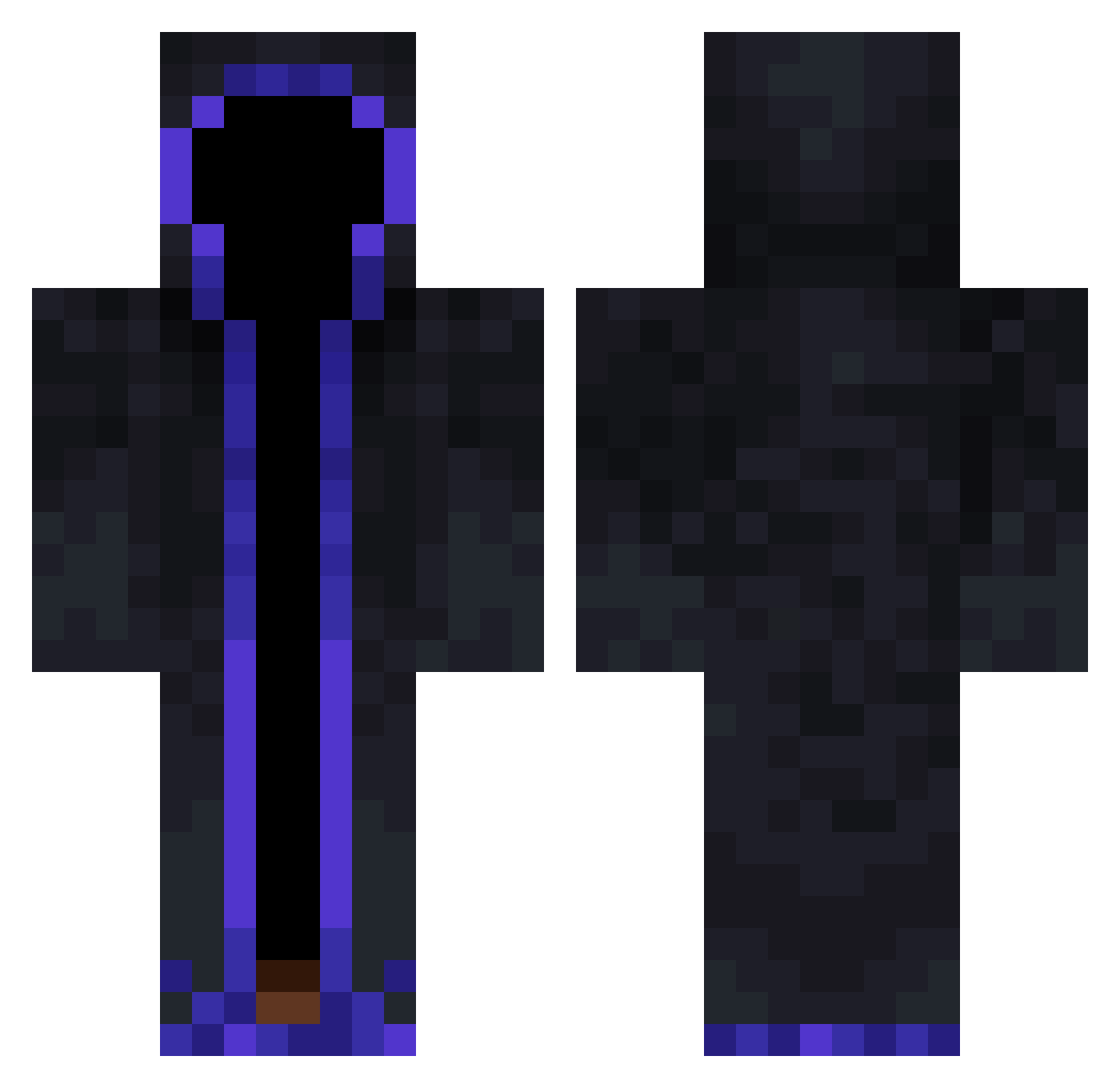 Stormix9 Minecraft skin, front and back view