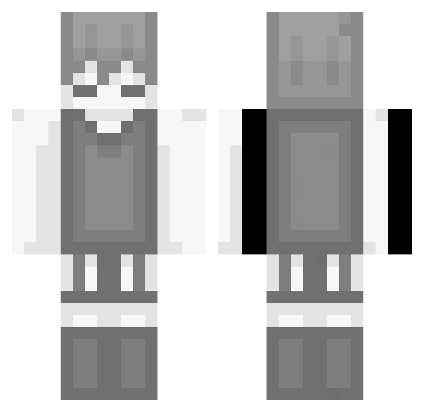 OriginalJuani Minecraft skin, front and back view