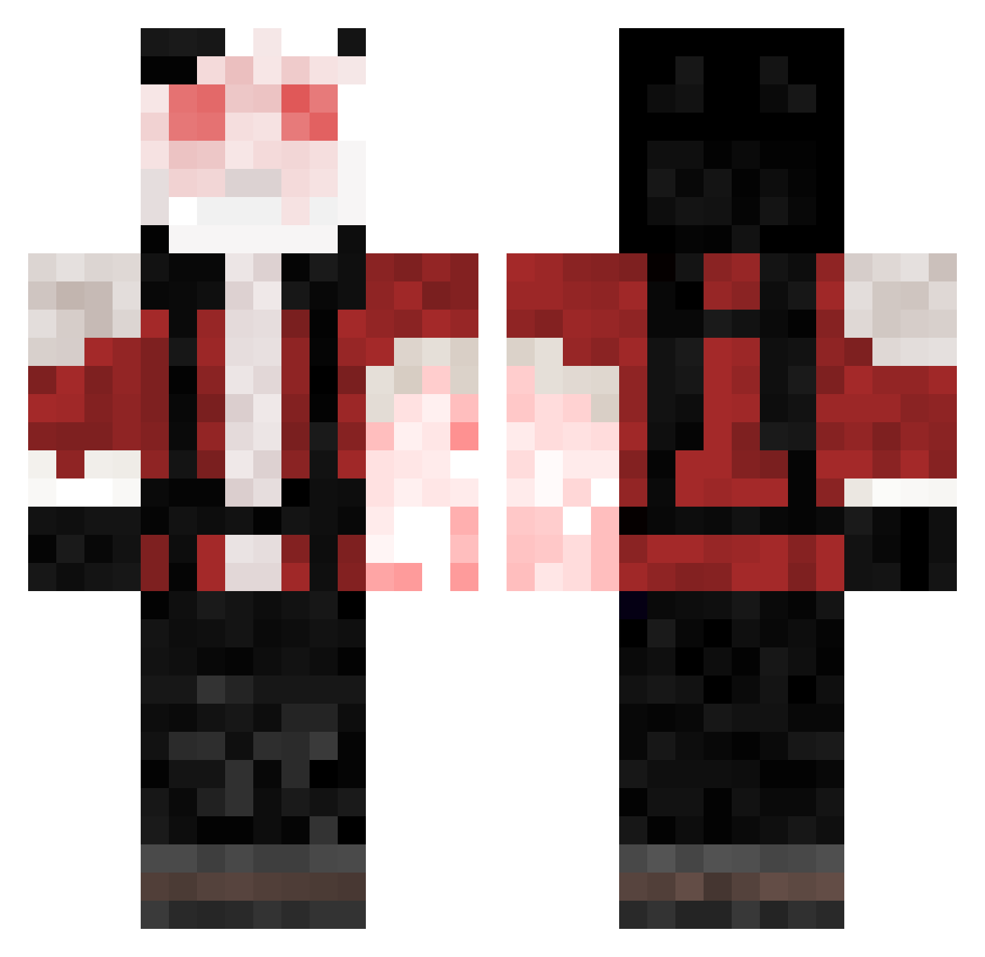 KashankaPolska Minecraft skin, front and back view