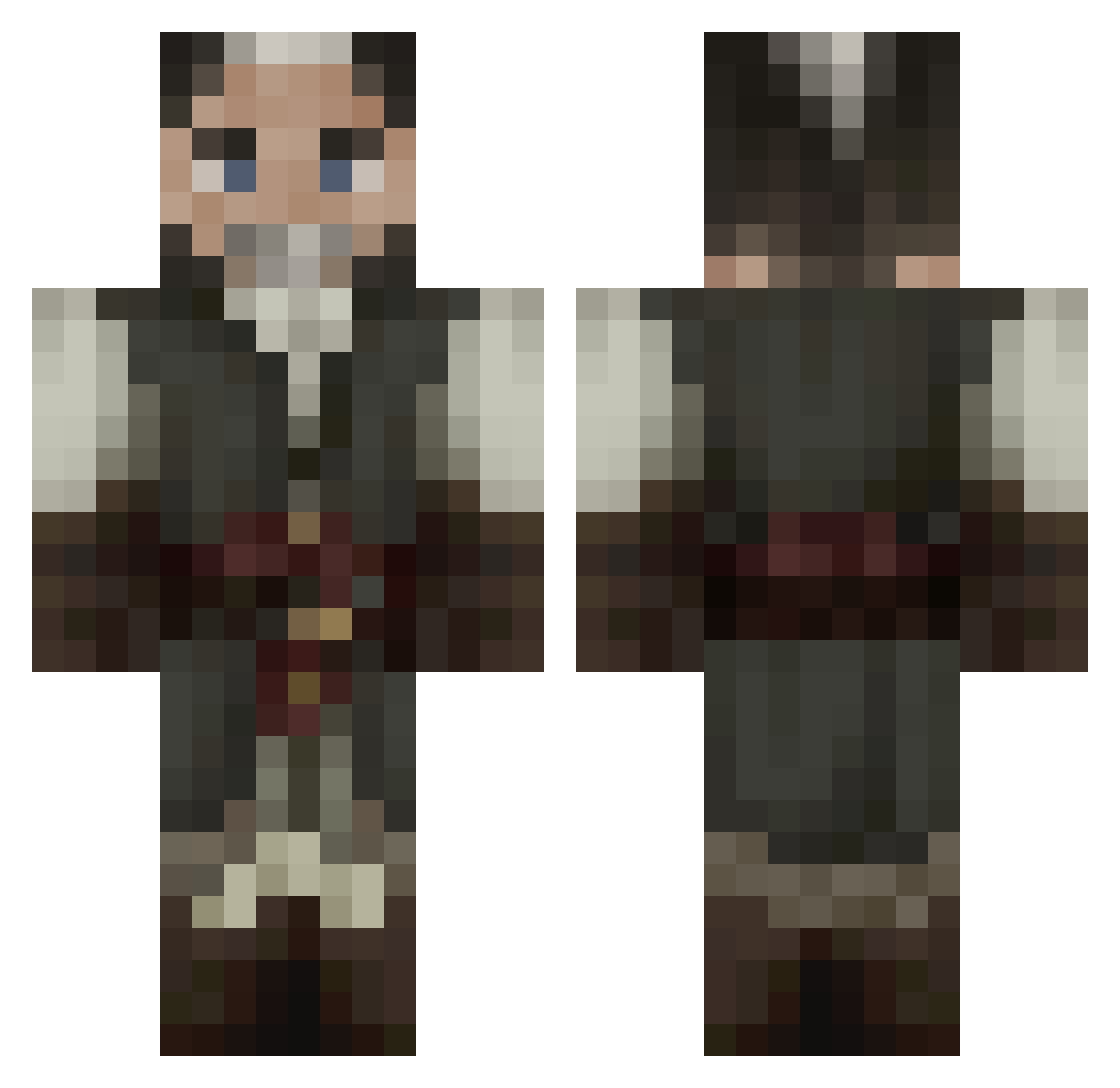 Lampeskjerm05 Minecraft skin, front and back view
