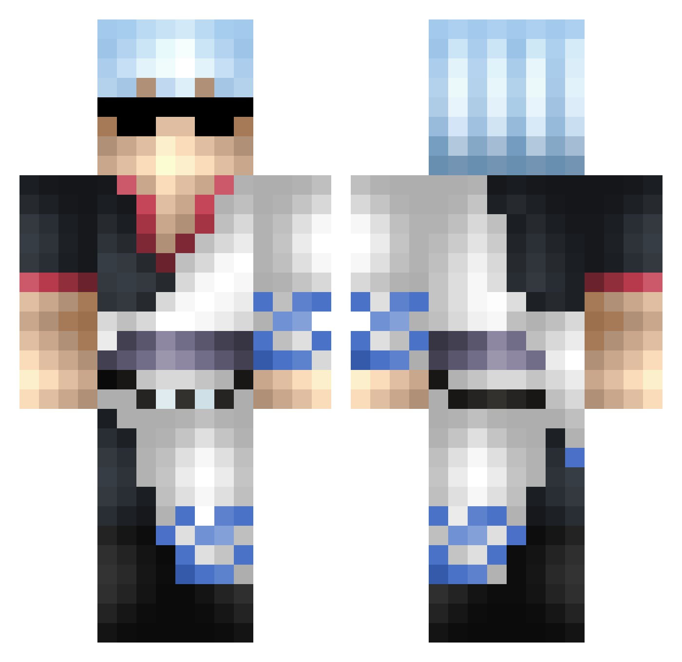 _CircleStrafe_ Minecraft skin, front and back view