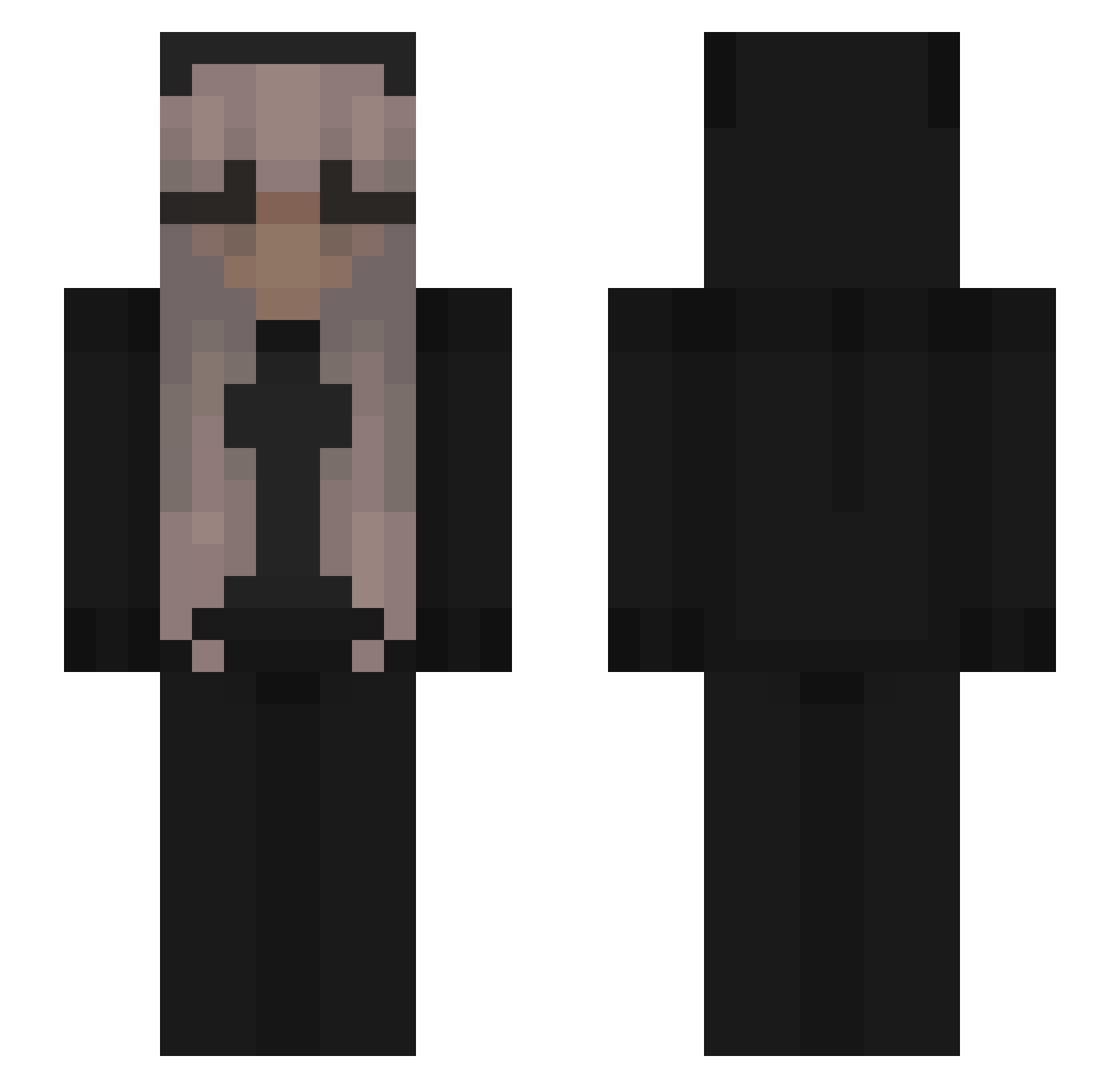 kawaii327198 Minecraft skin, front and back view