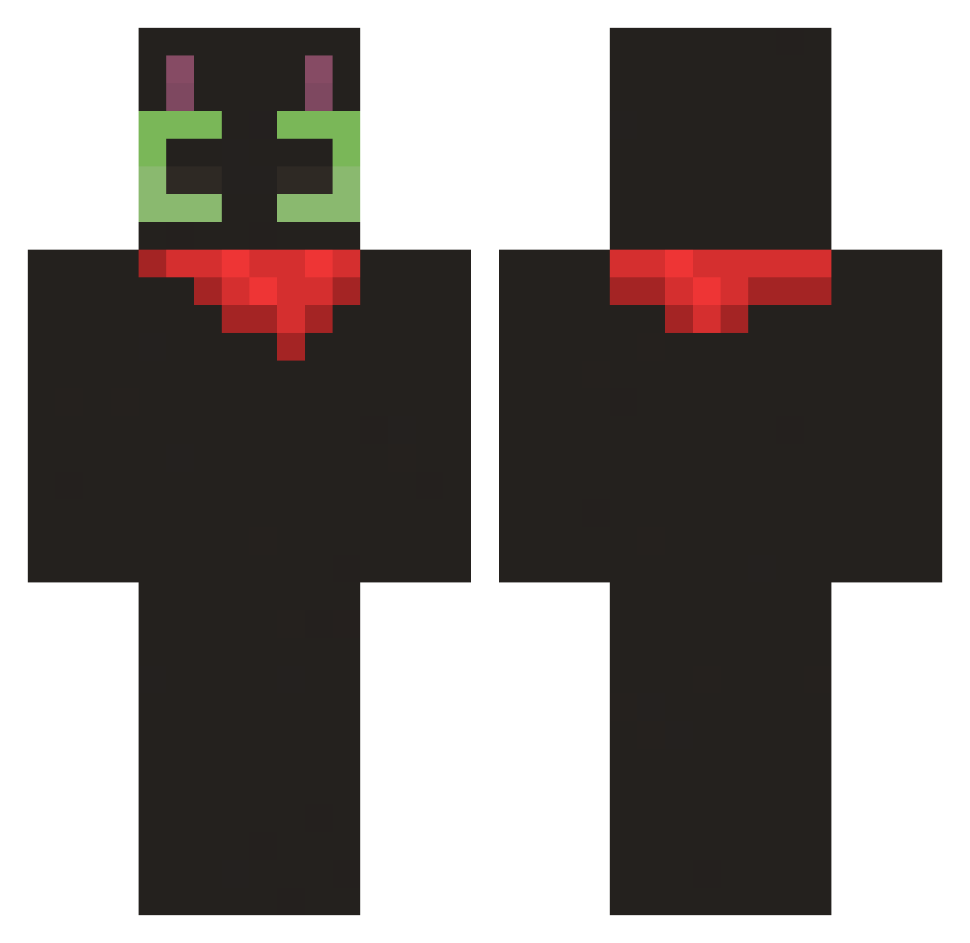 w0rth0g Minecraft skin, front and back view