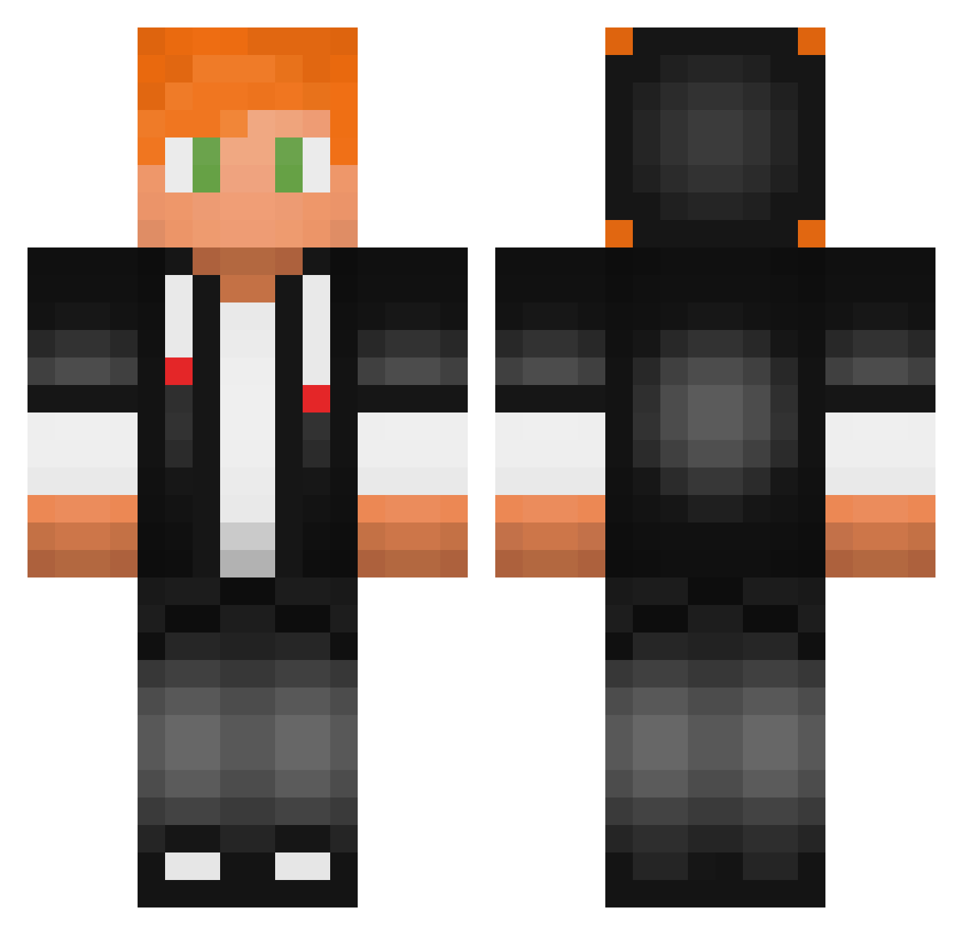 Sycarius_ Minecraft skin, front and back view