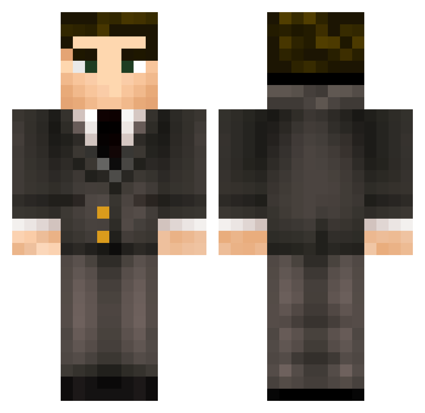 SageWinner98937 Minecraft skin, front and back view