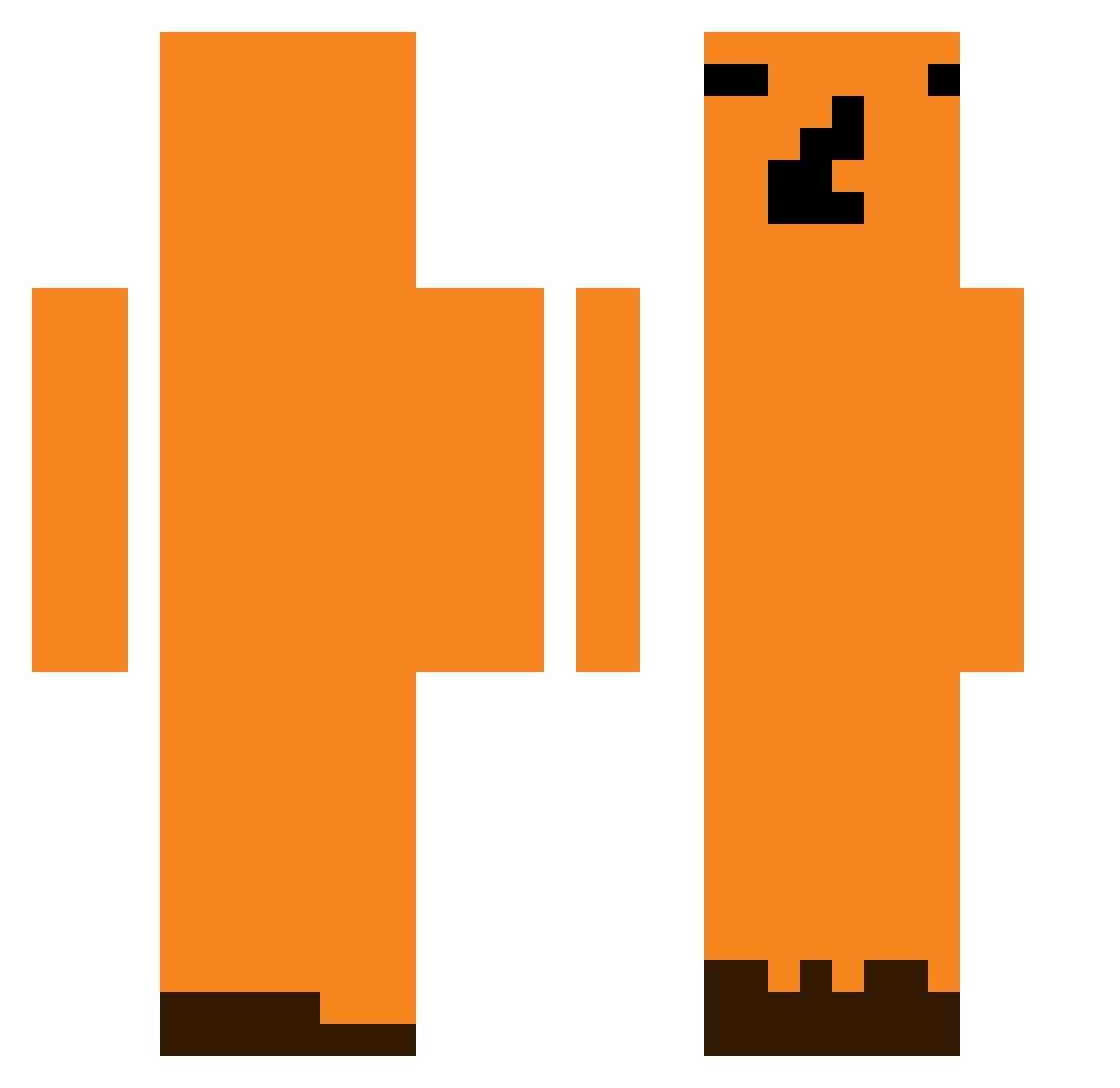 Teatowel1 Minecraft skin, front and back view