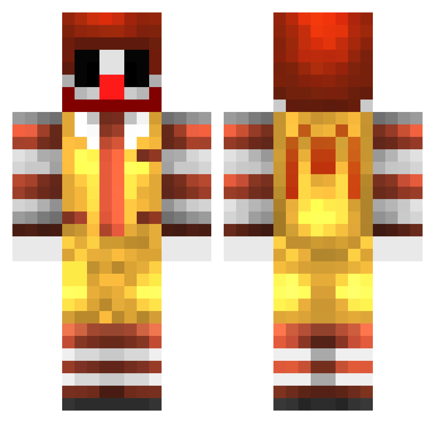 crunchi_sandwich Minecraft skin, front and back view