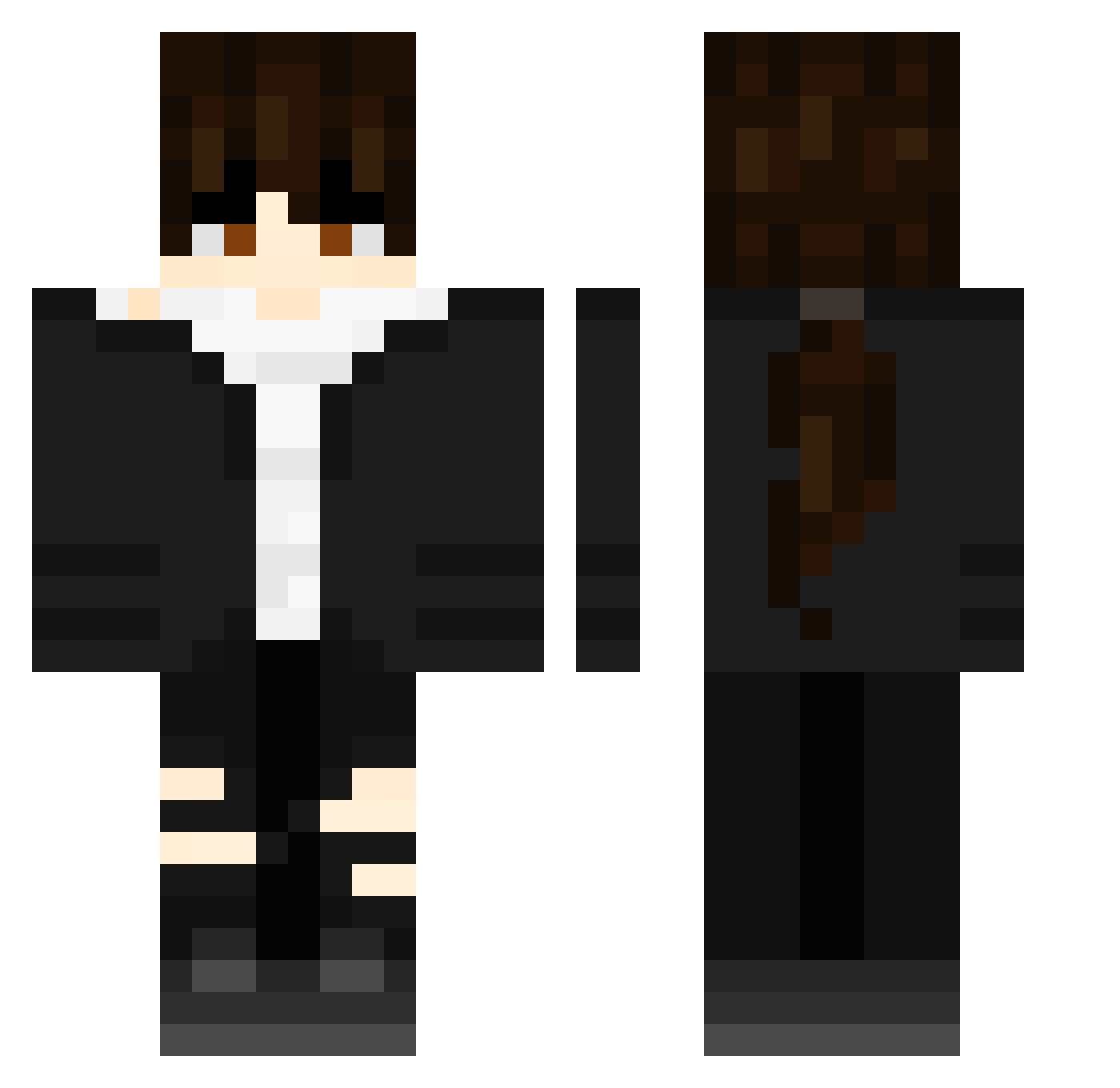 Princeboss007 Minecraft skin, front and back view