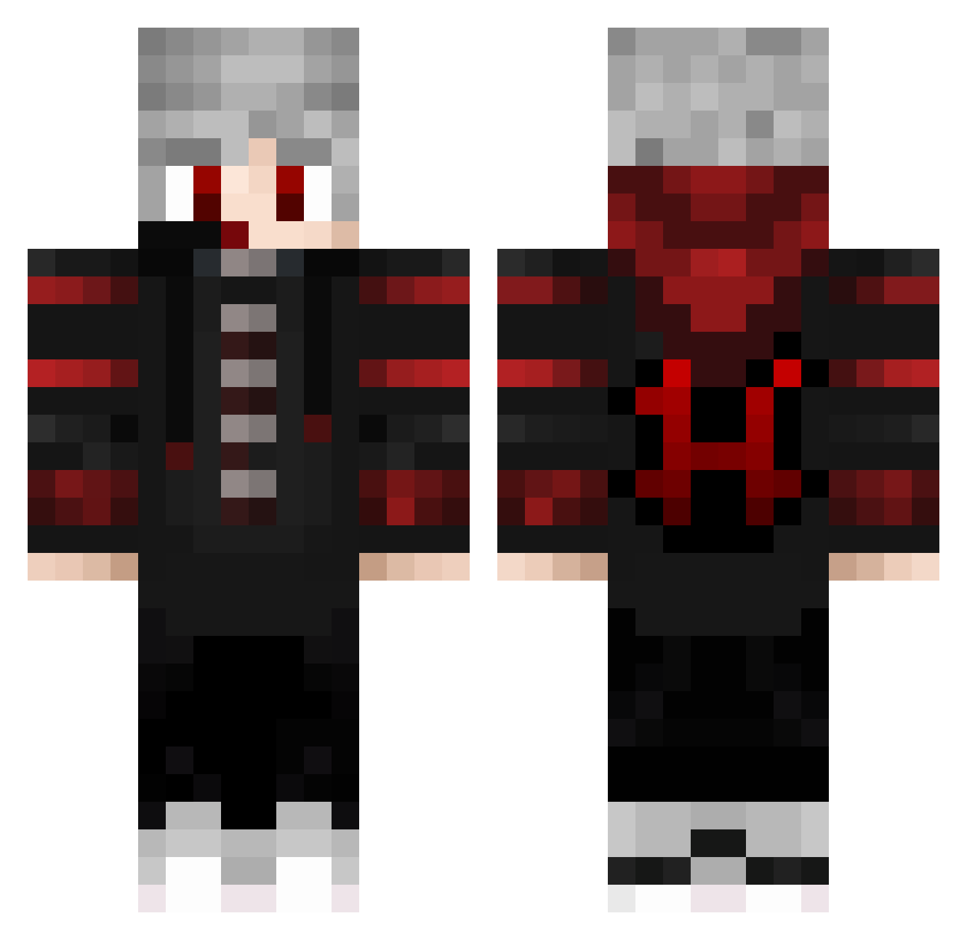 The_Psycho69 Minecraft skin, front and back view