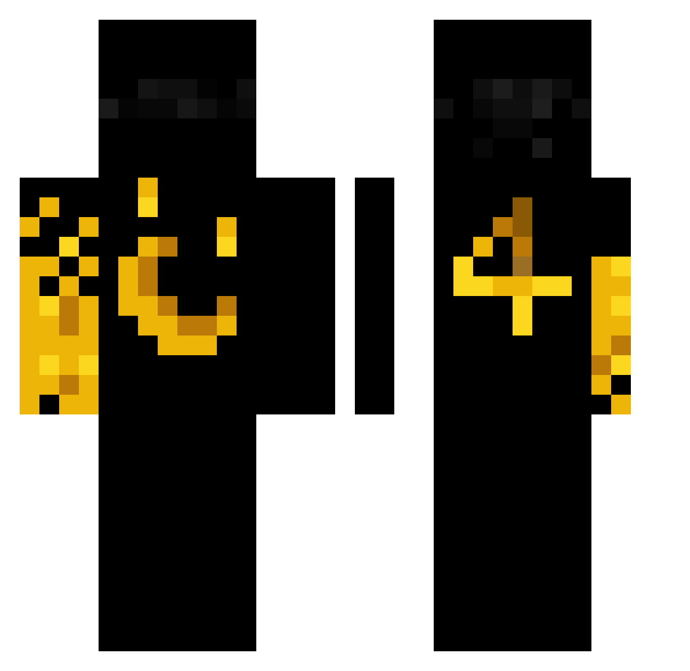 Serownik_ Minecraft skin, front and back view