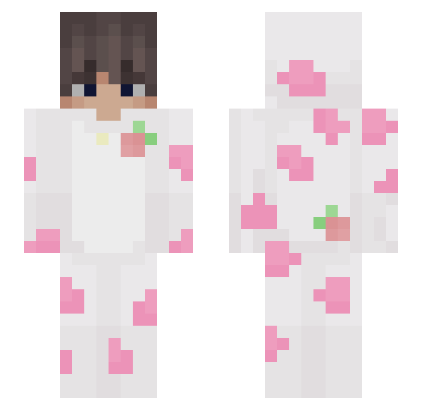 KingsSubjects Minecraft skin, front and back view