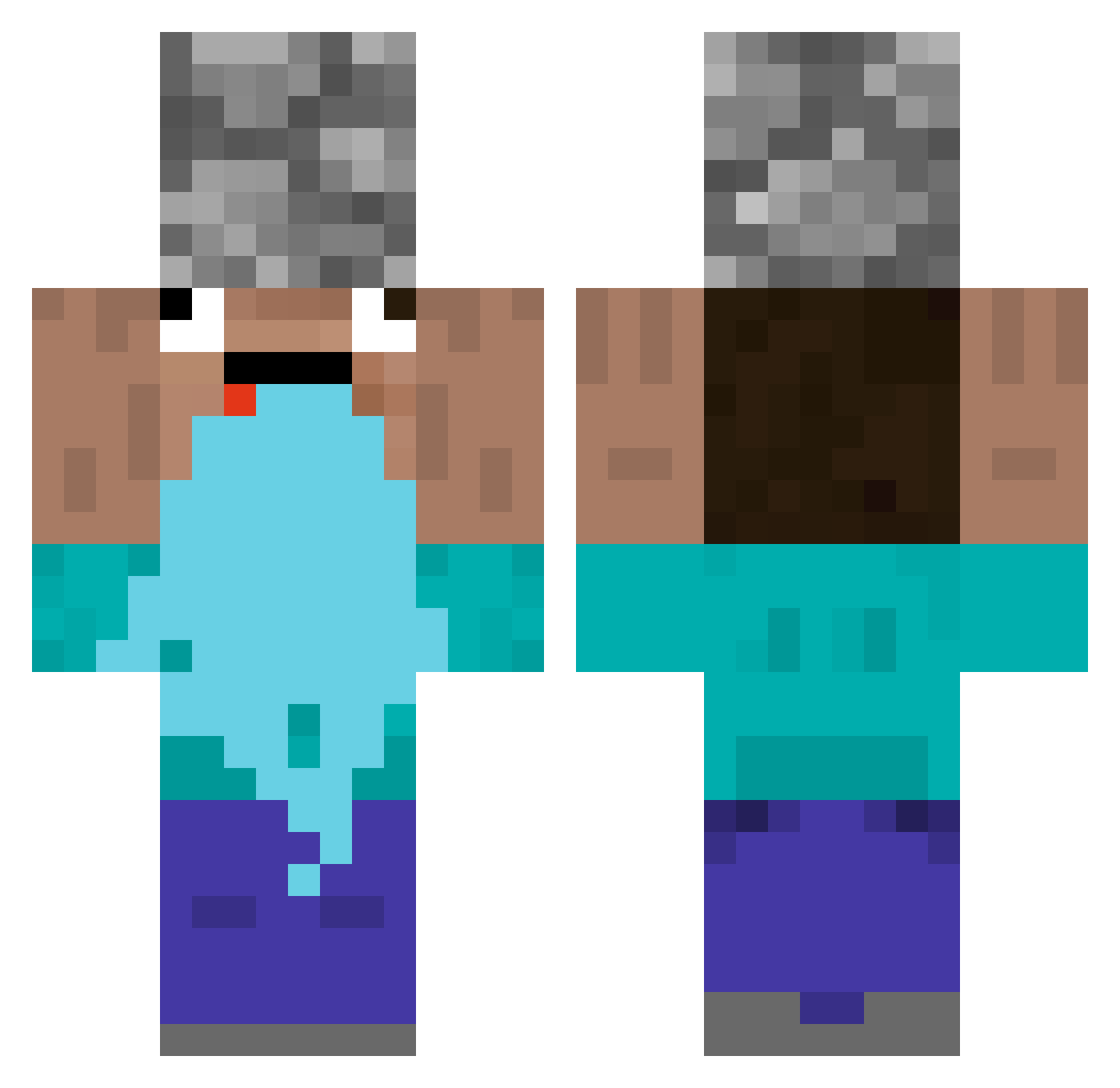 Faridh_V123 Minecraft skin, front and back view