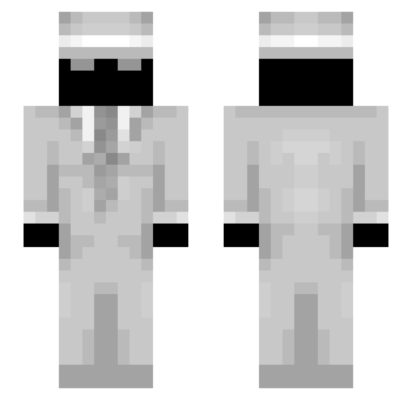 StagedNIckel Minecraft skin, front and back view