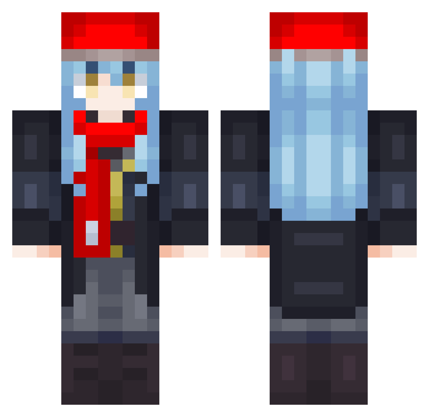 shadydragon706 Minecraft skin, front and back view