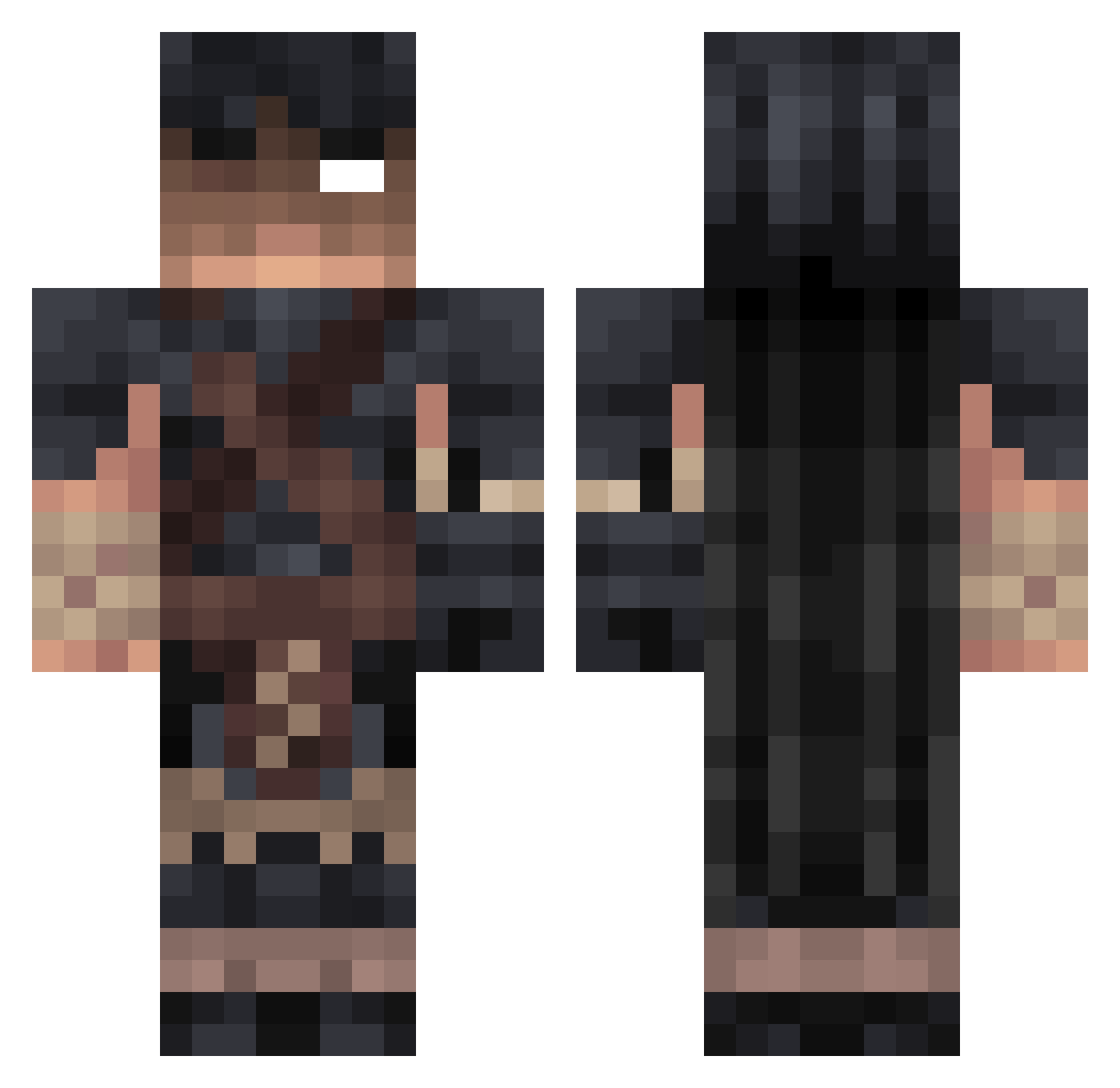 REAPER_GG1 Minecraft skin, front and back view