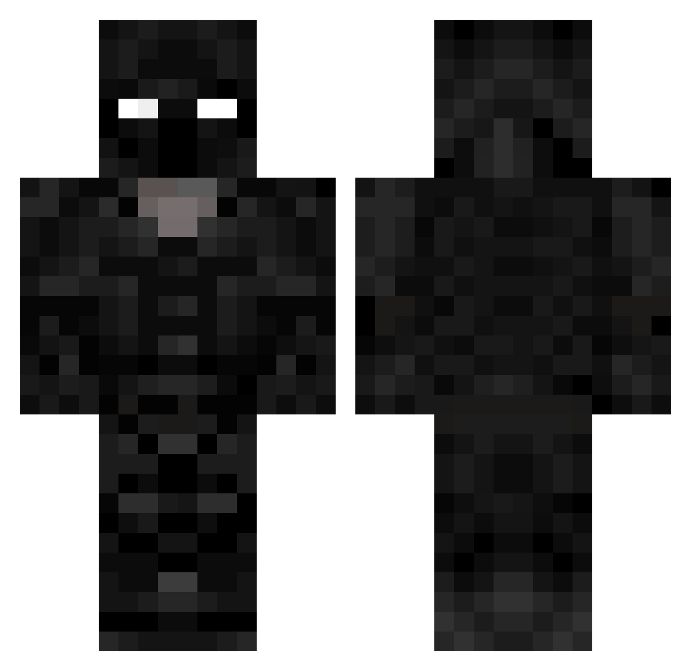 7heD4rkn3ss Minecraft skin, front and back view