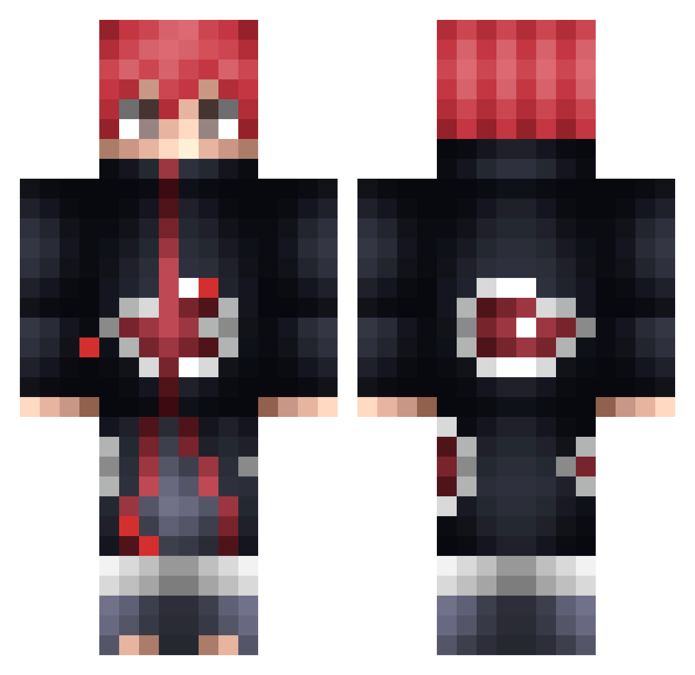 Maaheskoo Minecraft skin, front and back view