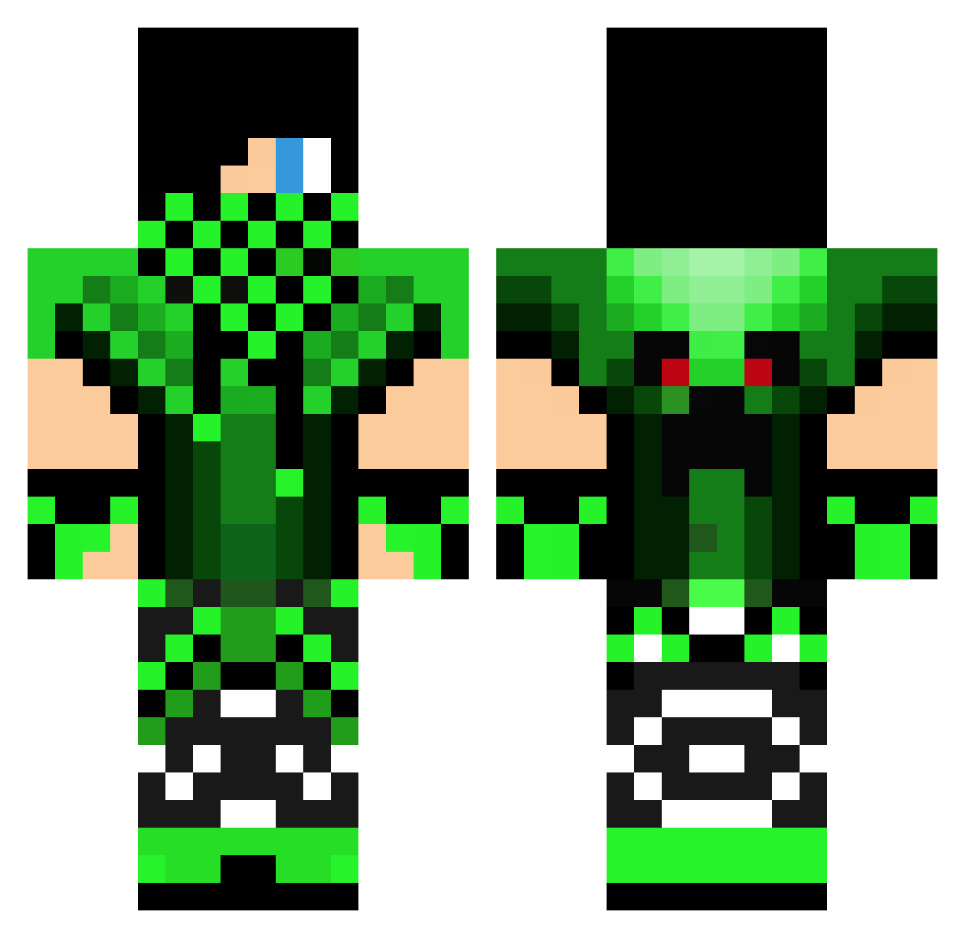 willamina Minecraft skin, front and back view