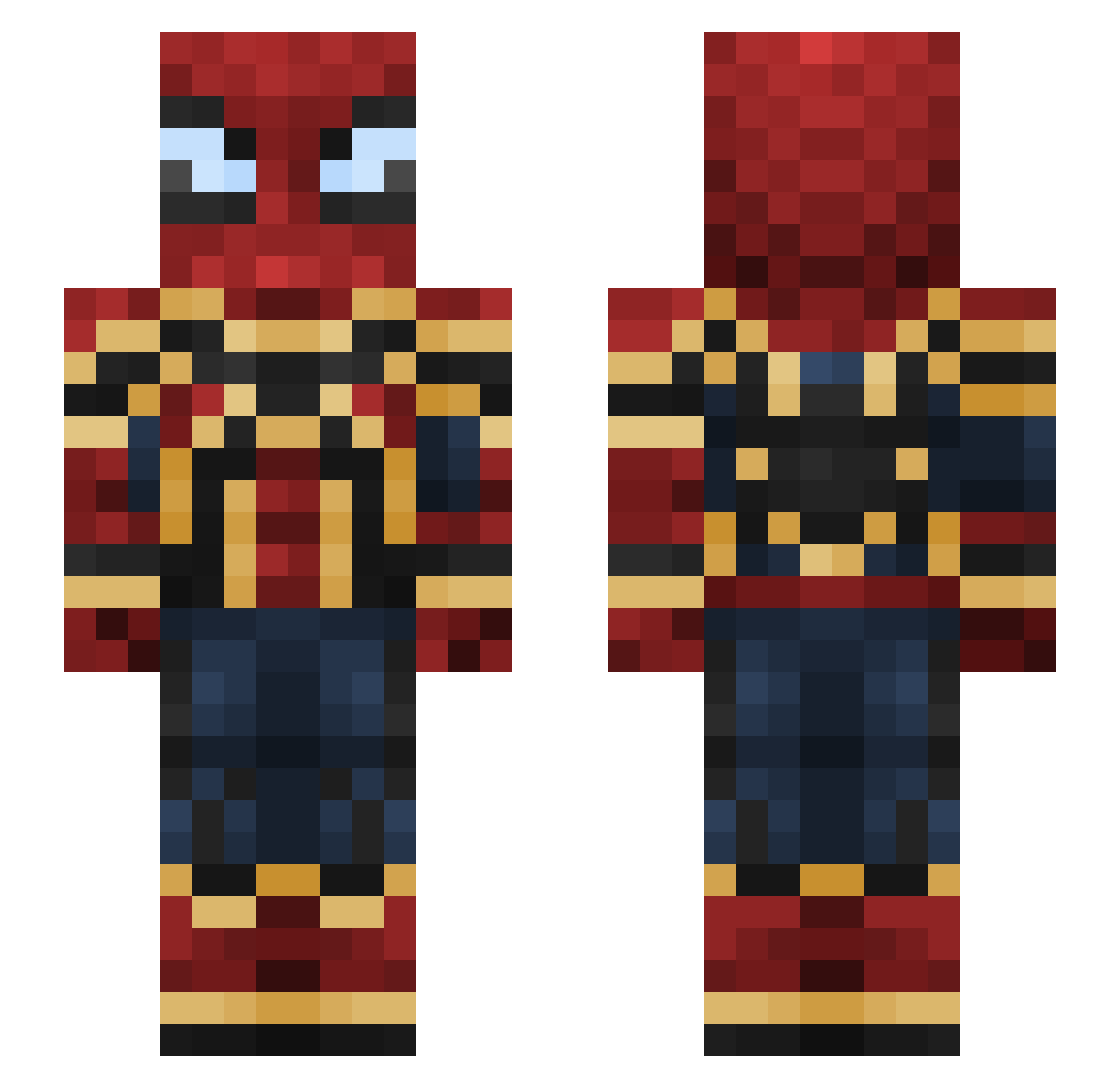 Fr1daayyy Minecraft skin, front and back view