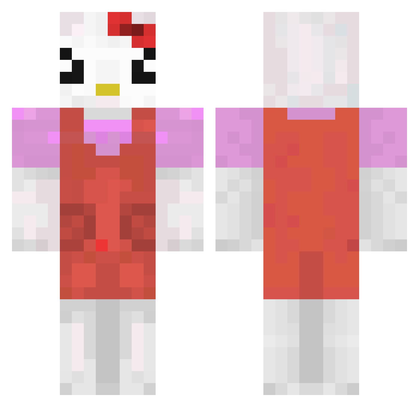 SteveHarveyGamin Minecraft skin, front and back view