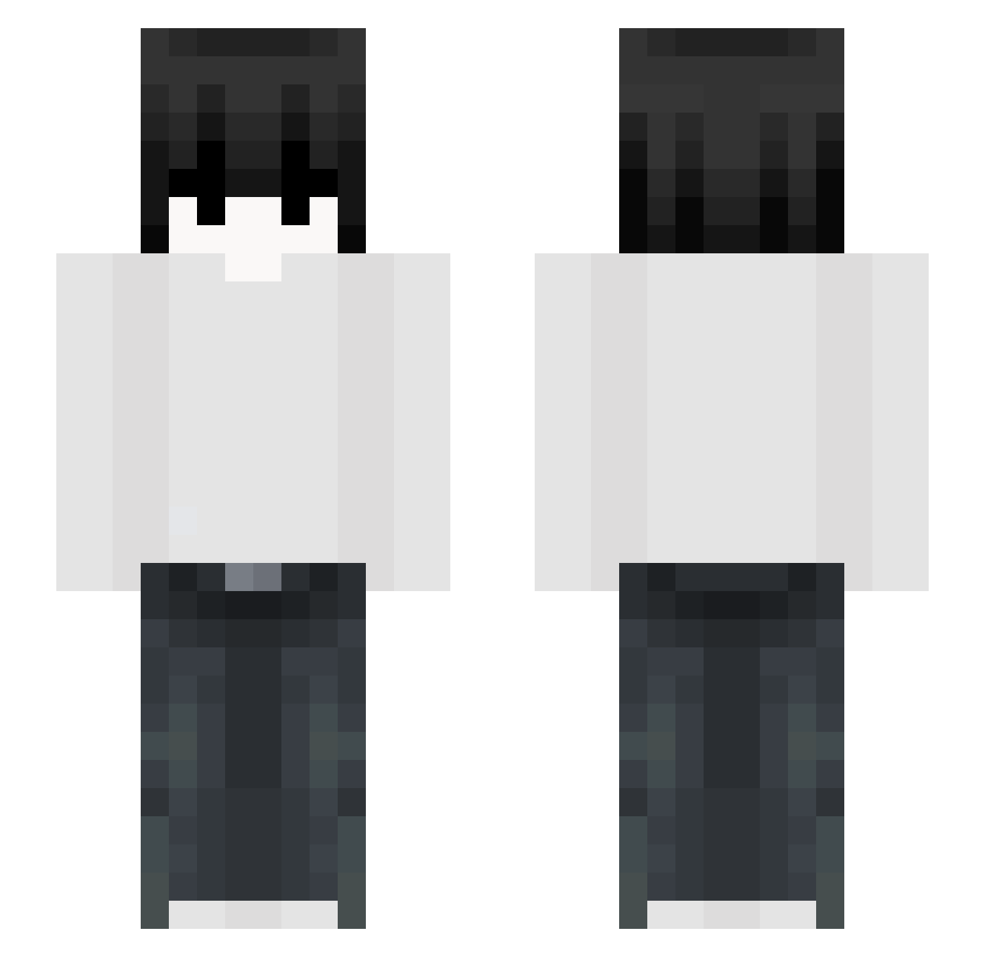 litorg Minecraft skin, front and back view