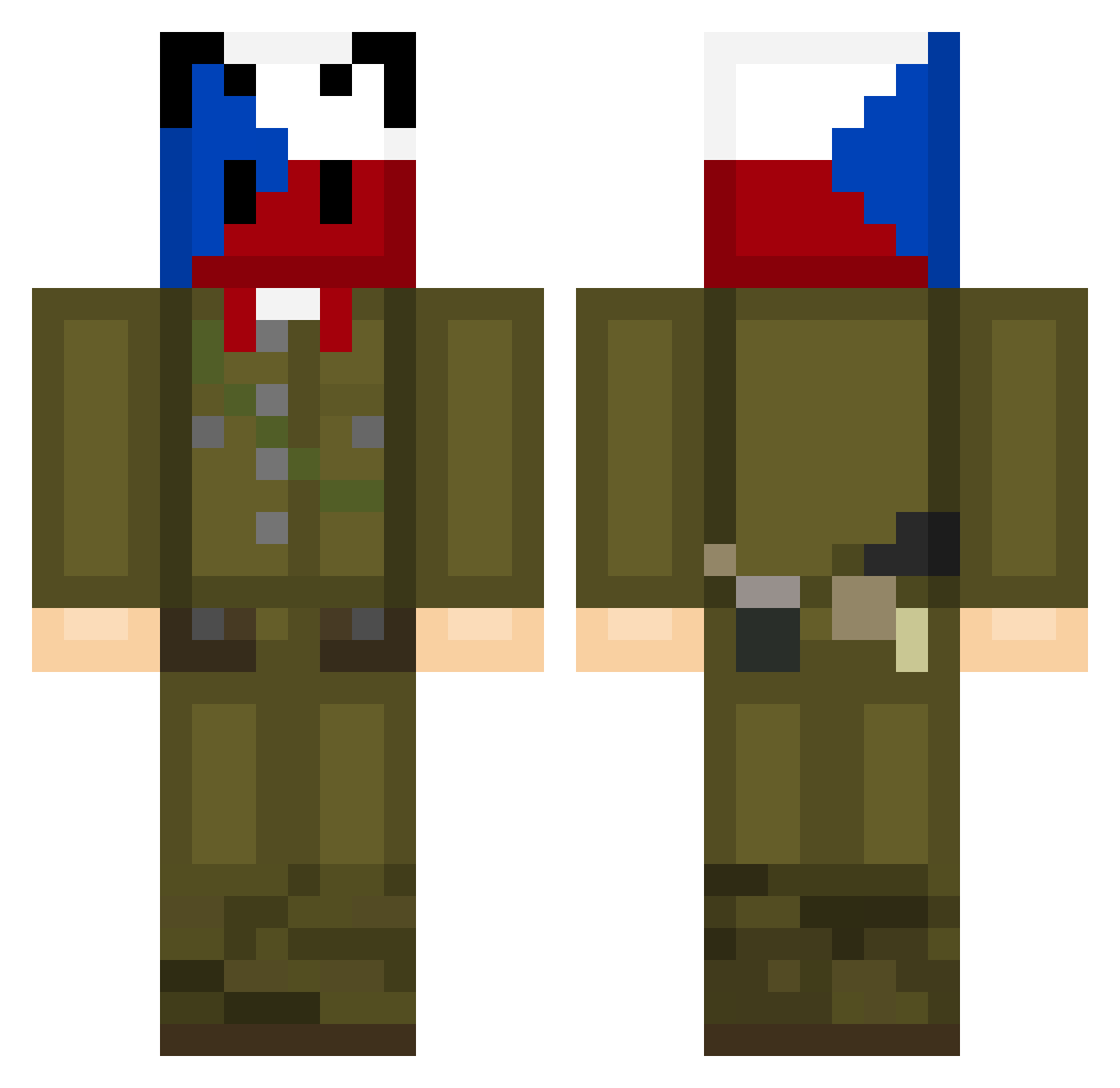 VojtyTheKosista Minecraft skin, front and back view