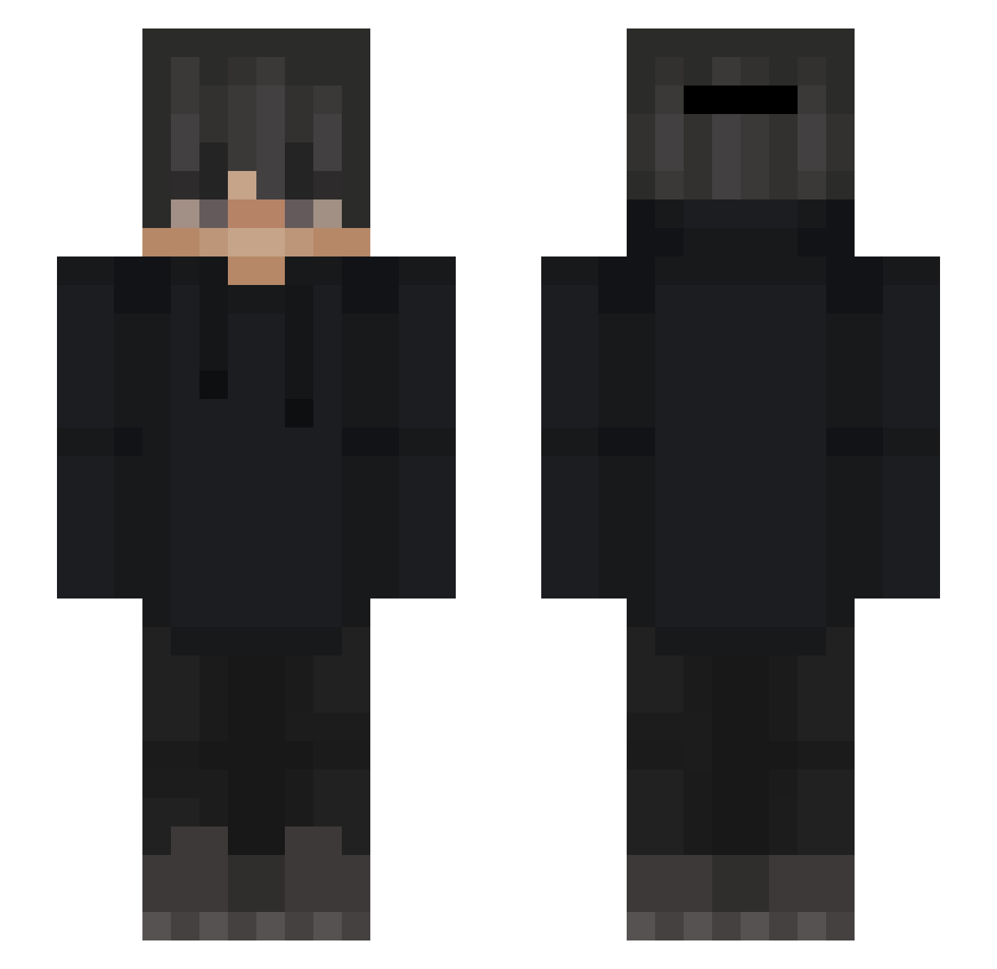 V8ky_Cz Minecraft skin, front and back view
