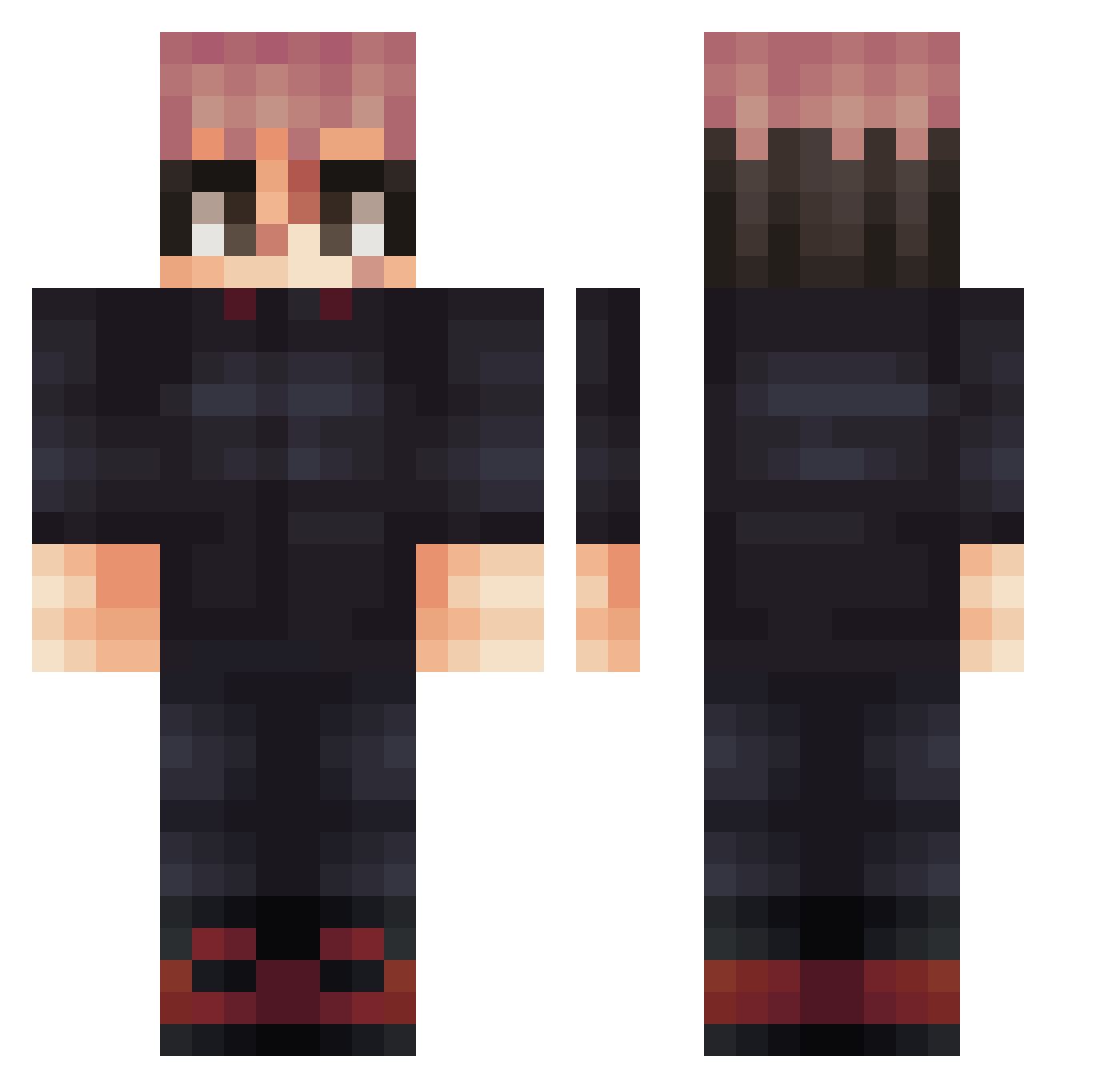 kyj097289 Minecraft skin, front and back view