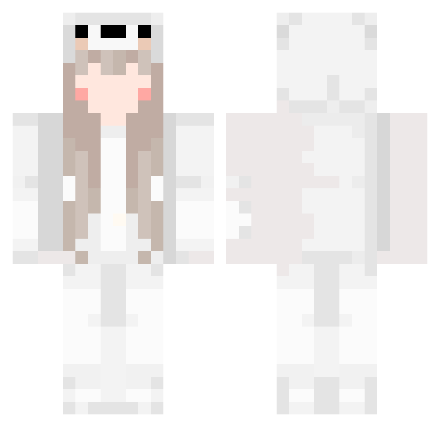 YUGHHGYUH Minecraft skin, front and back view