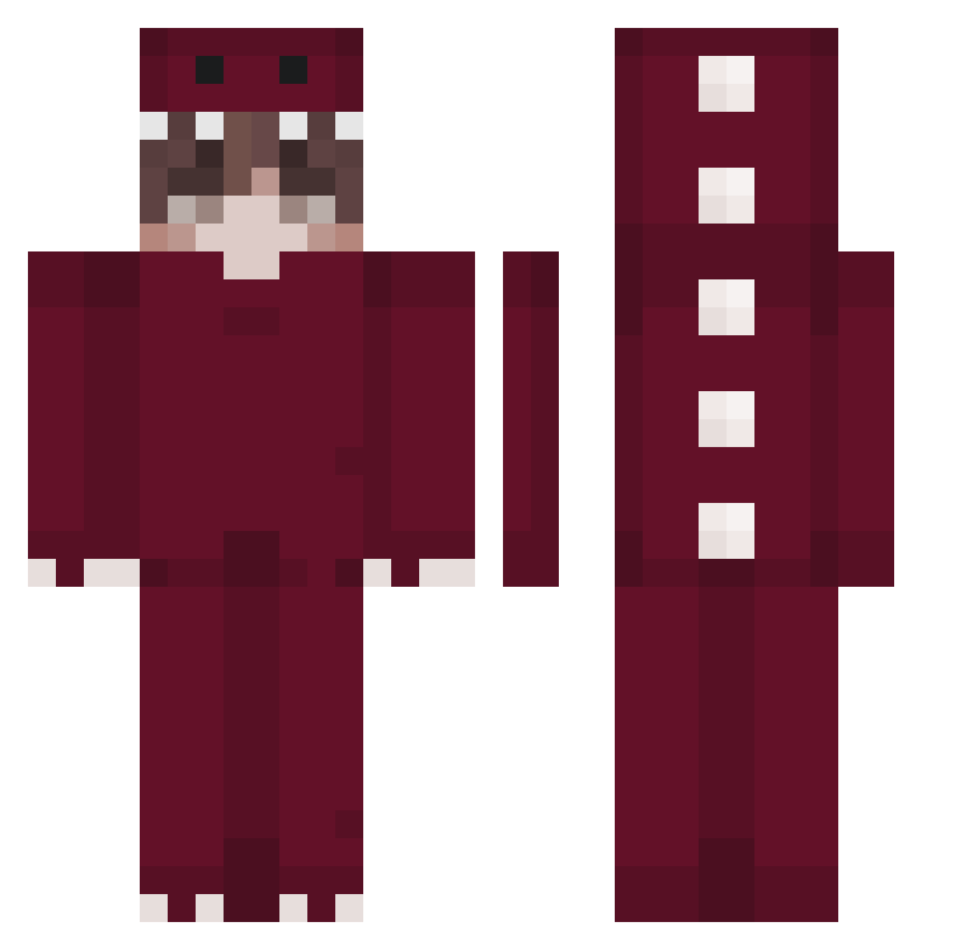 wavetoggled Minecraft skin, front and back view