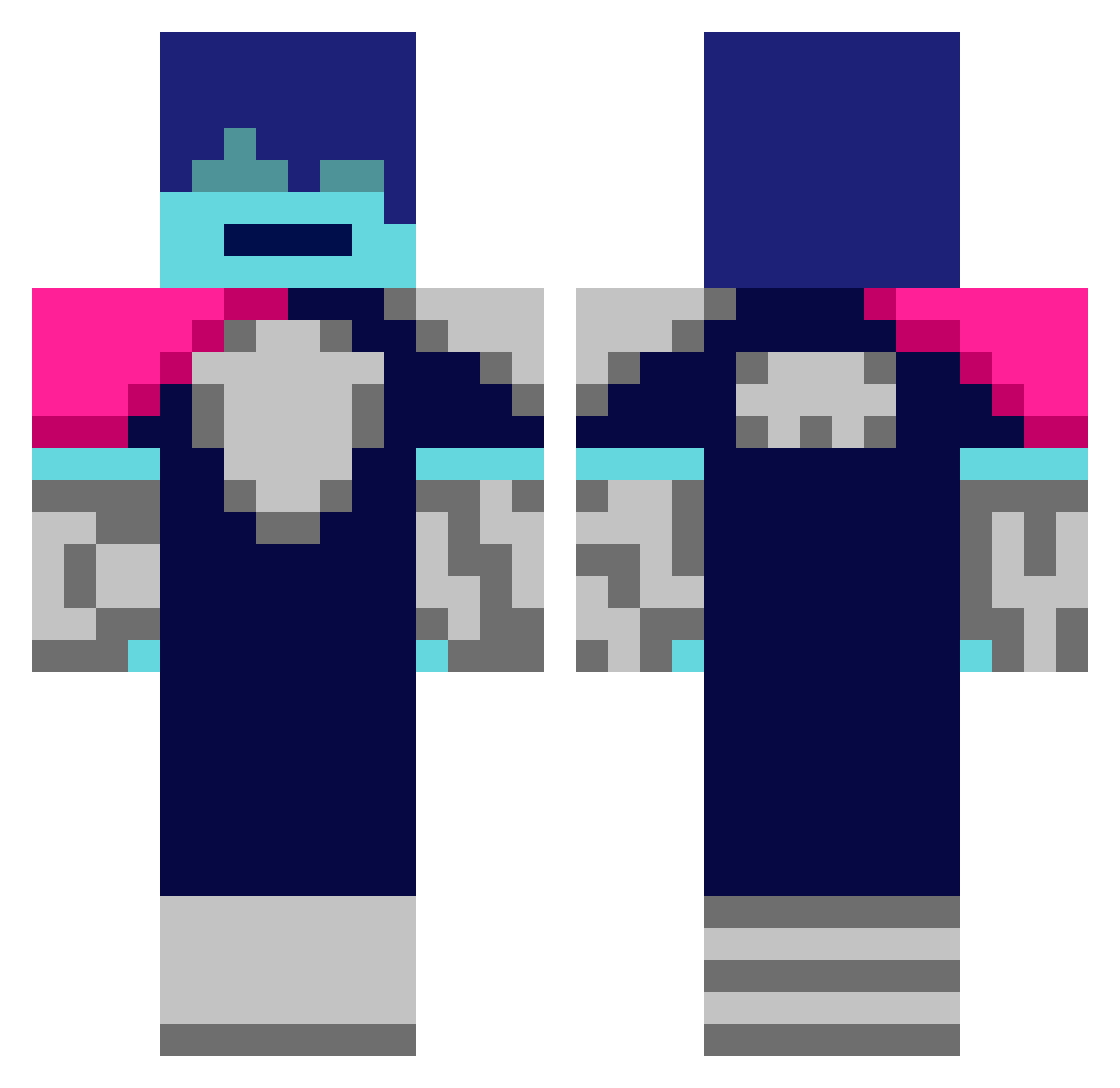 theirishwarrior Minecraft skin, front and back view