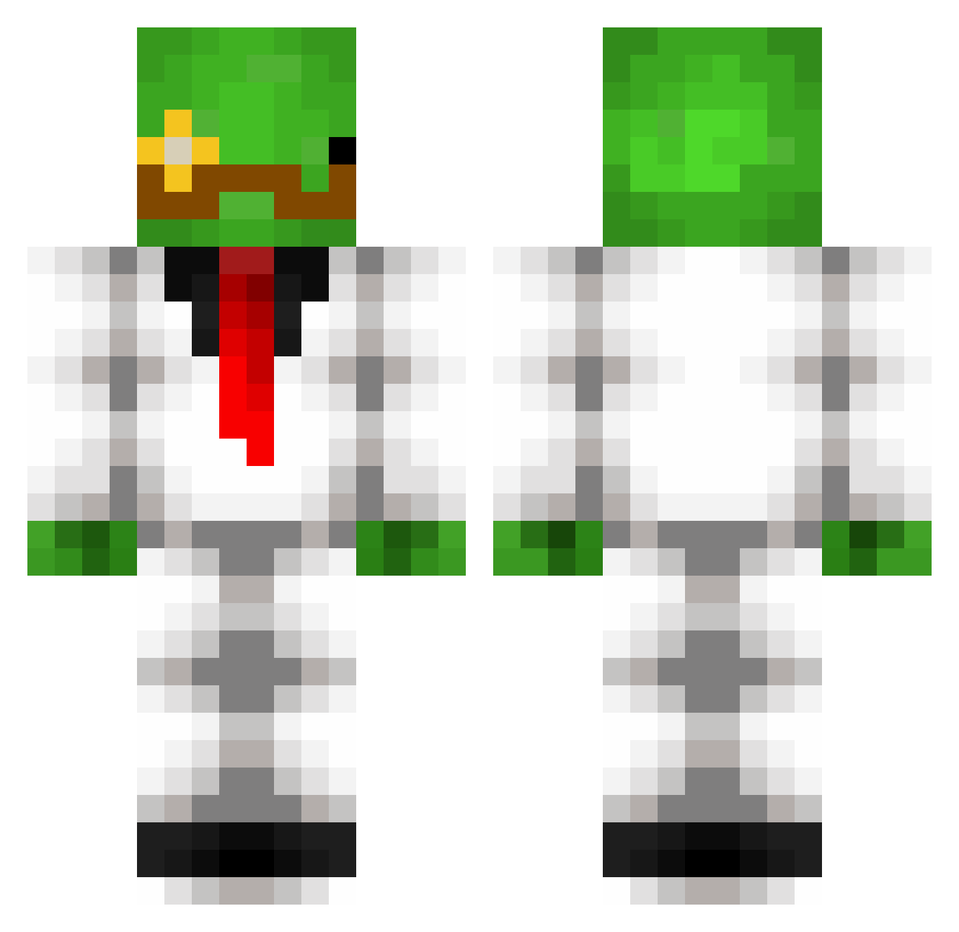 Karlern_ Minecraft skin, front and back view