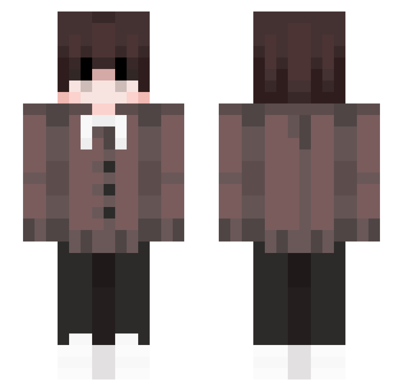 TheWildChazz Minecraft skin, front and back view