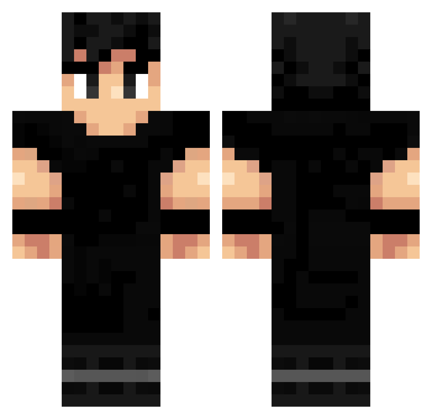 Scuig Minecraft skin, front and back view