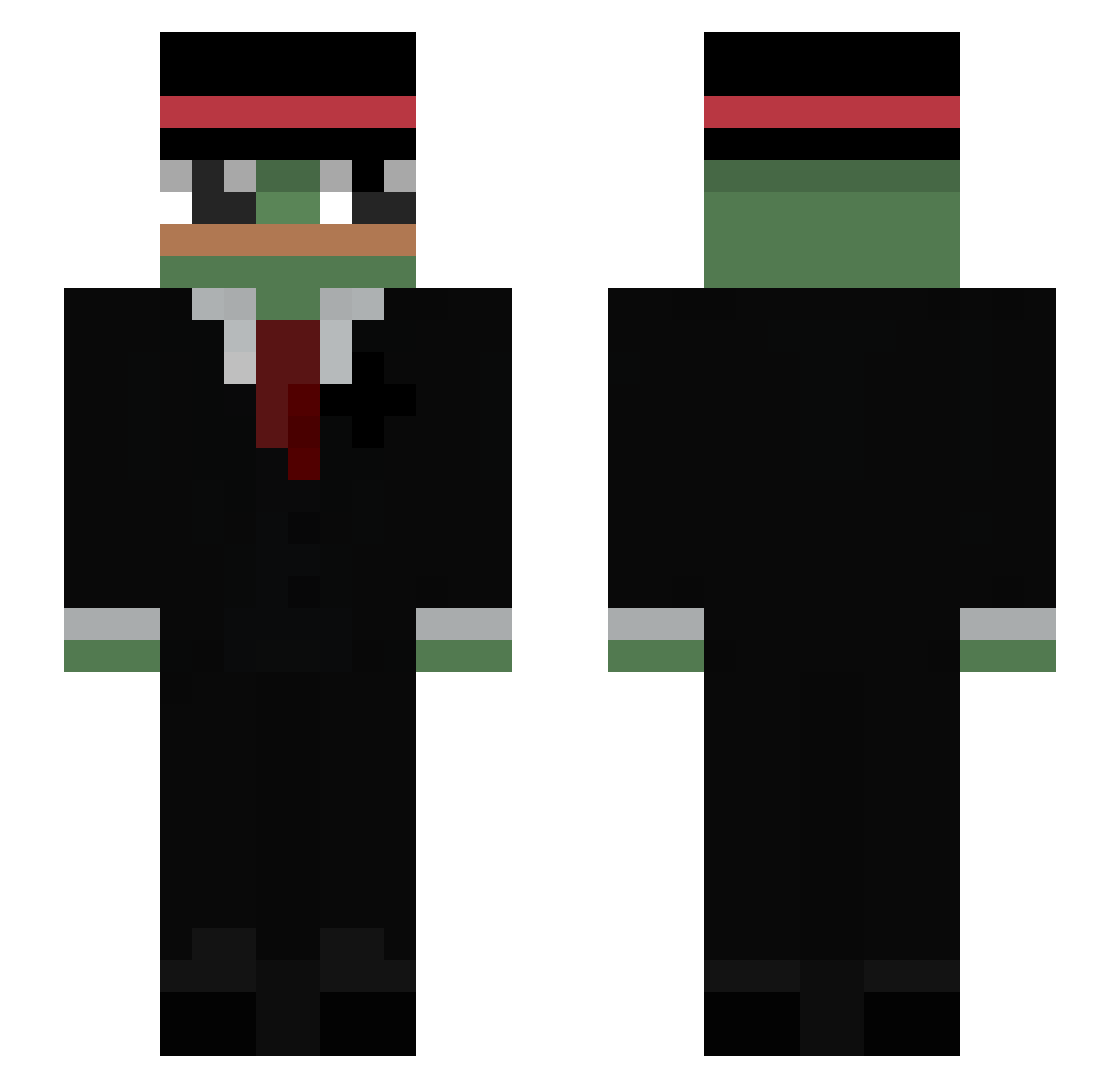 Clemi0913 Minecraft skin, front and back view