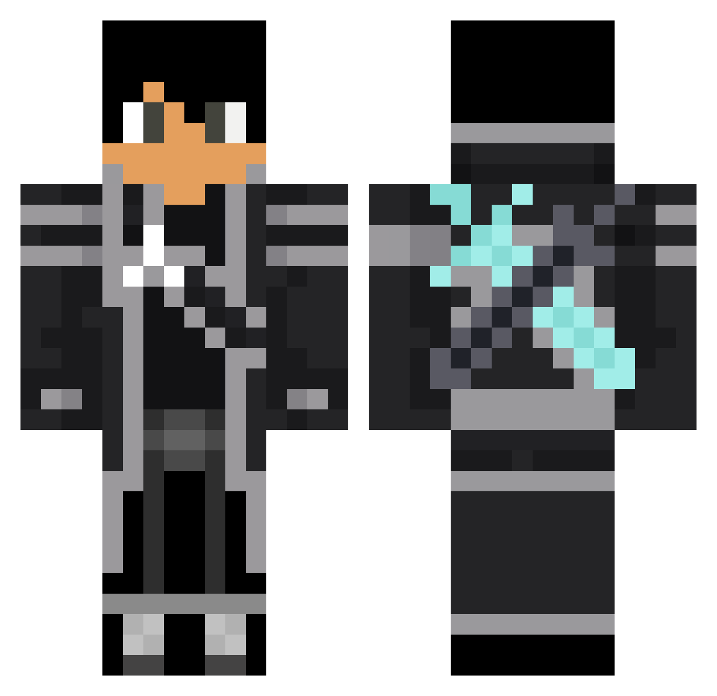 PizzaTime1738 Minecraft skin, front and back view