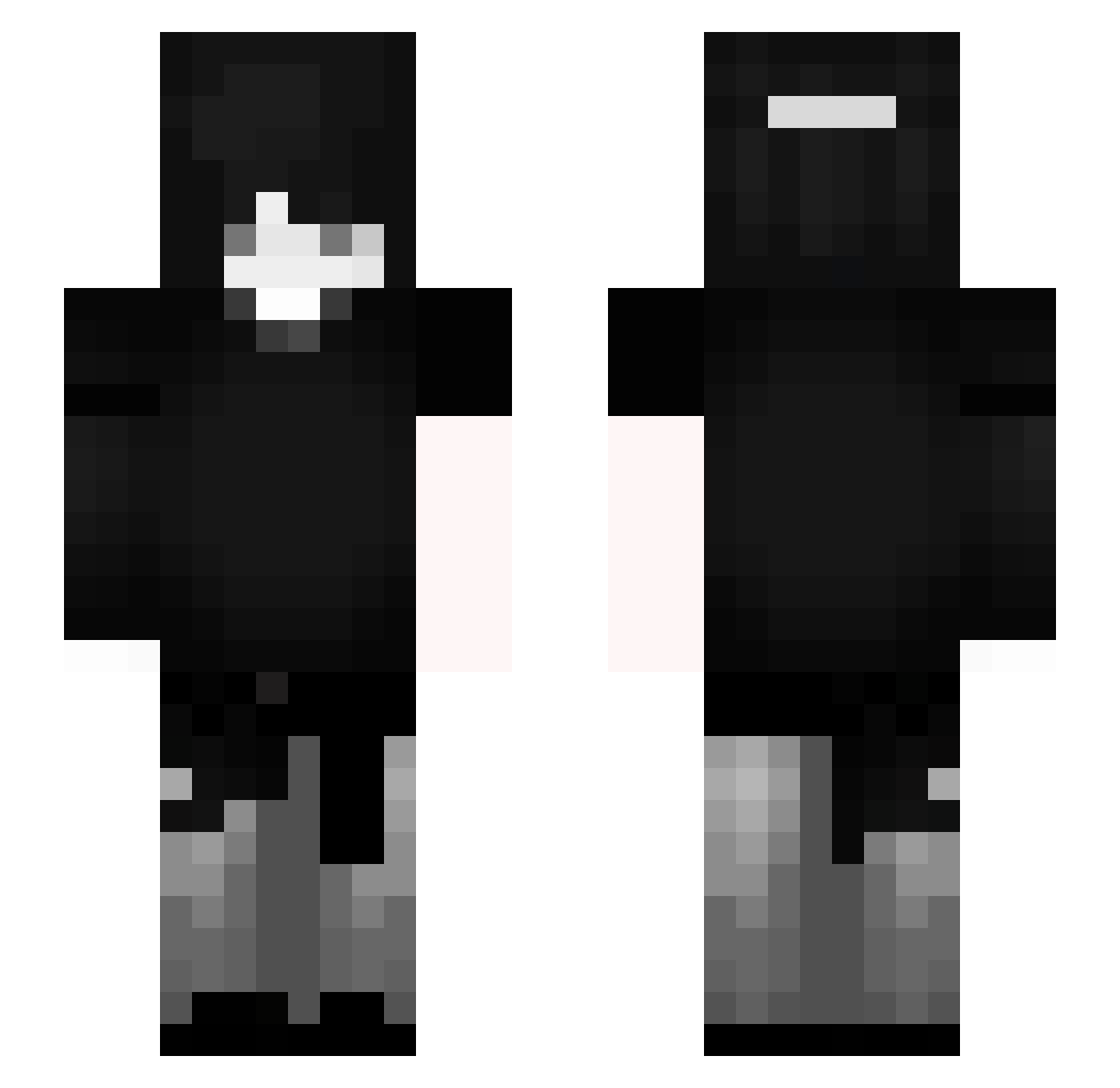zaapppex Minecraft skin, front and back view