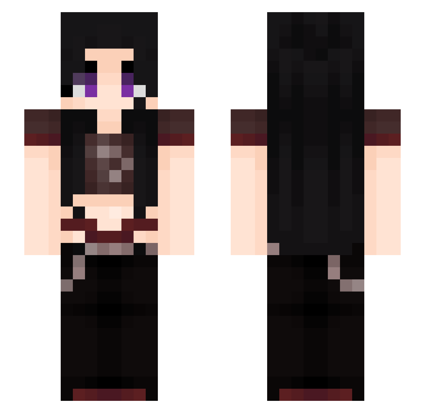 alexpark10 Minecraft skin, front and back view