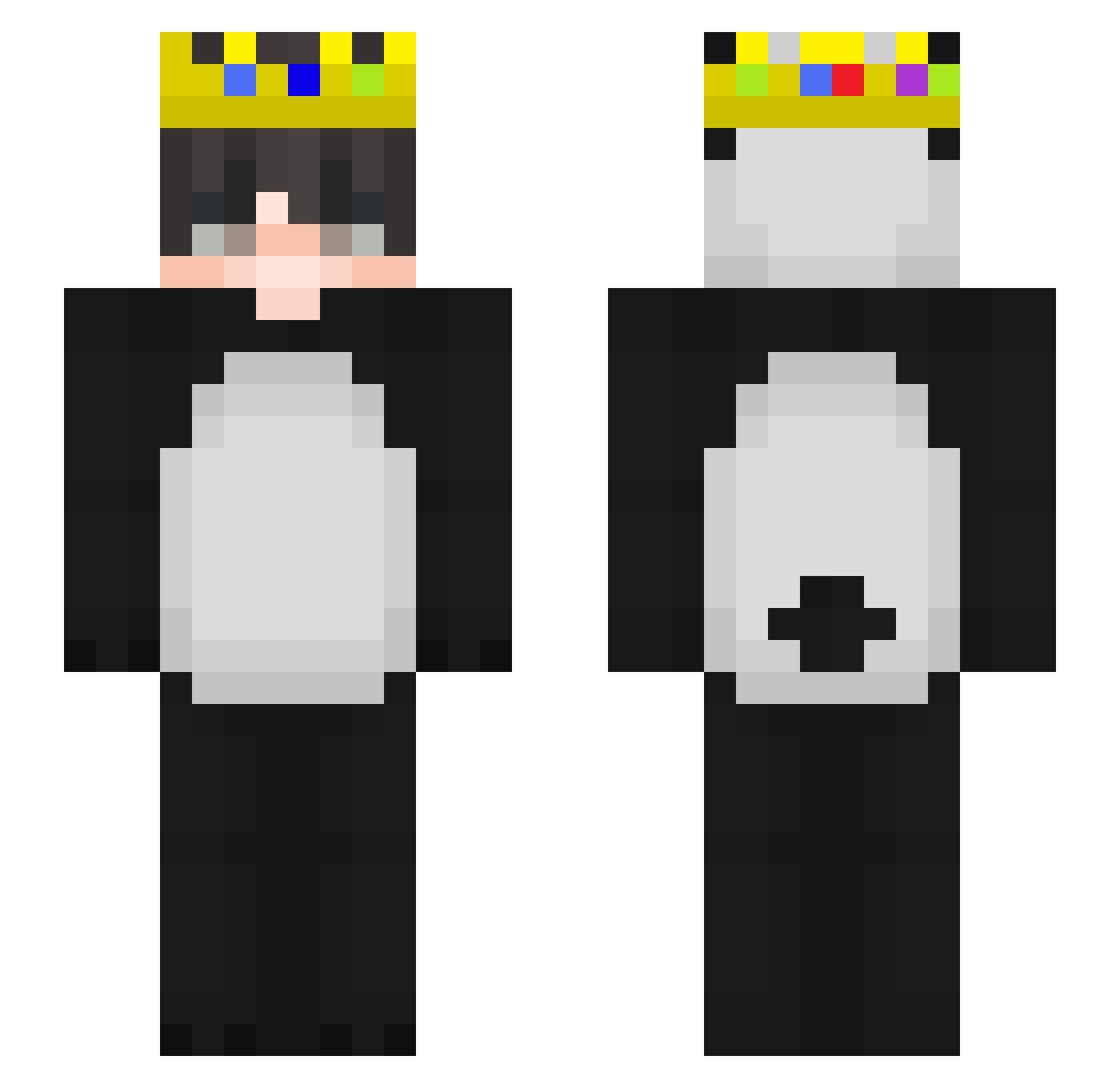 PanDuhalopagus Minecraft skin, front and back view