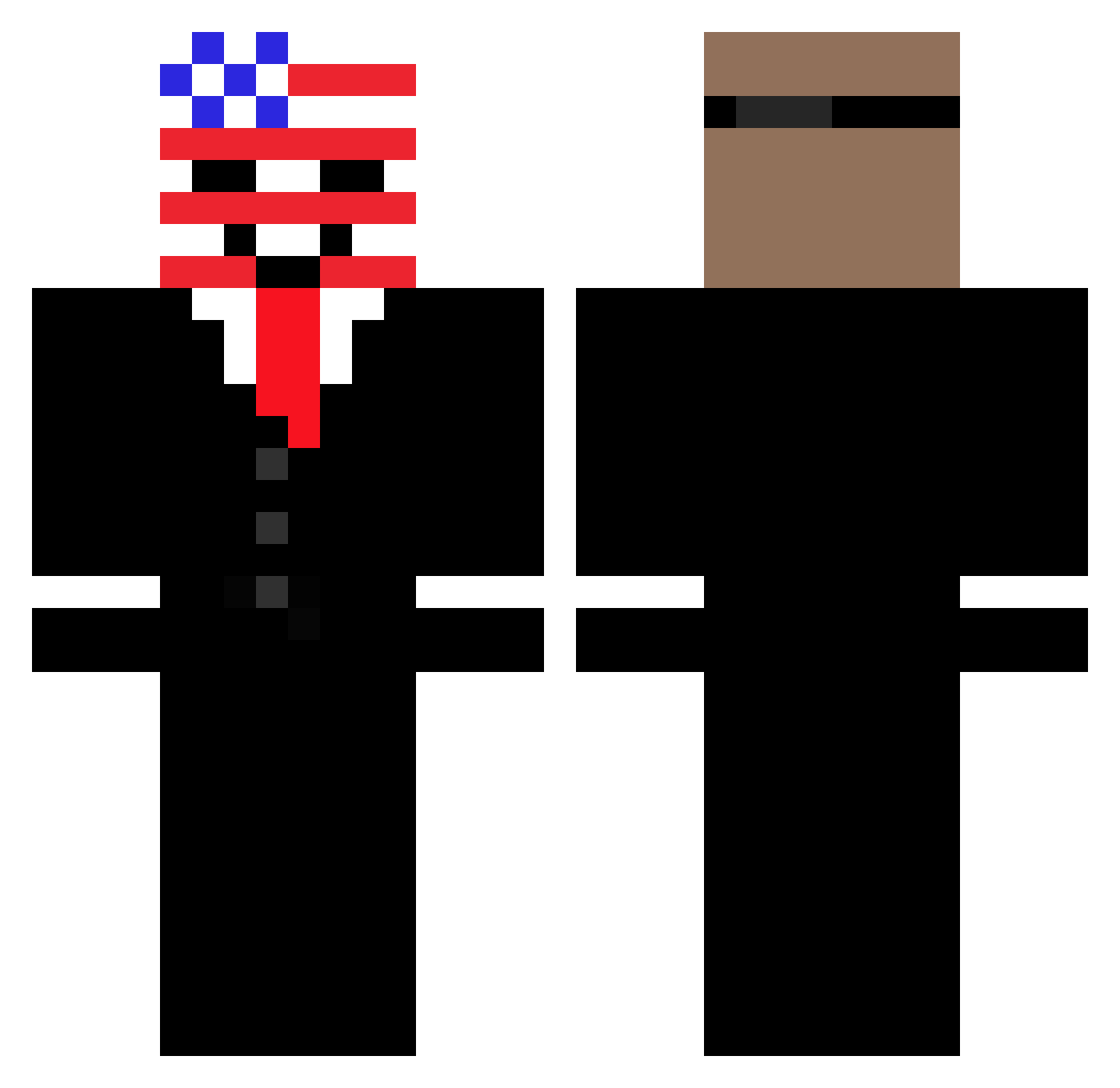 Bugatti_Mistral Minecraft skin, front and back view