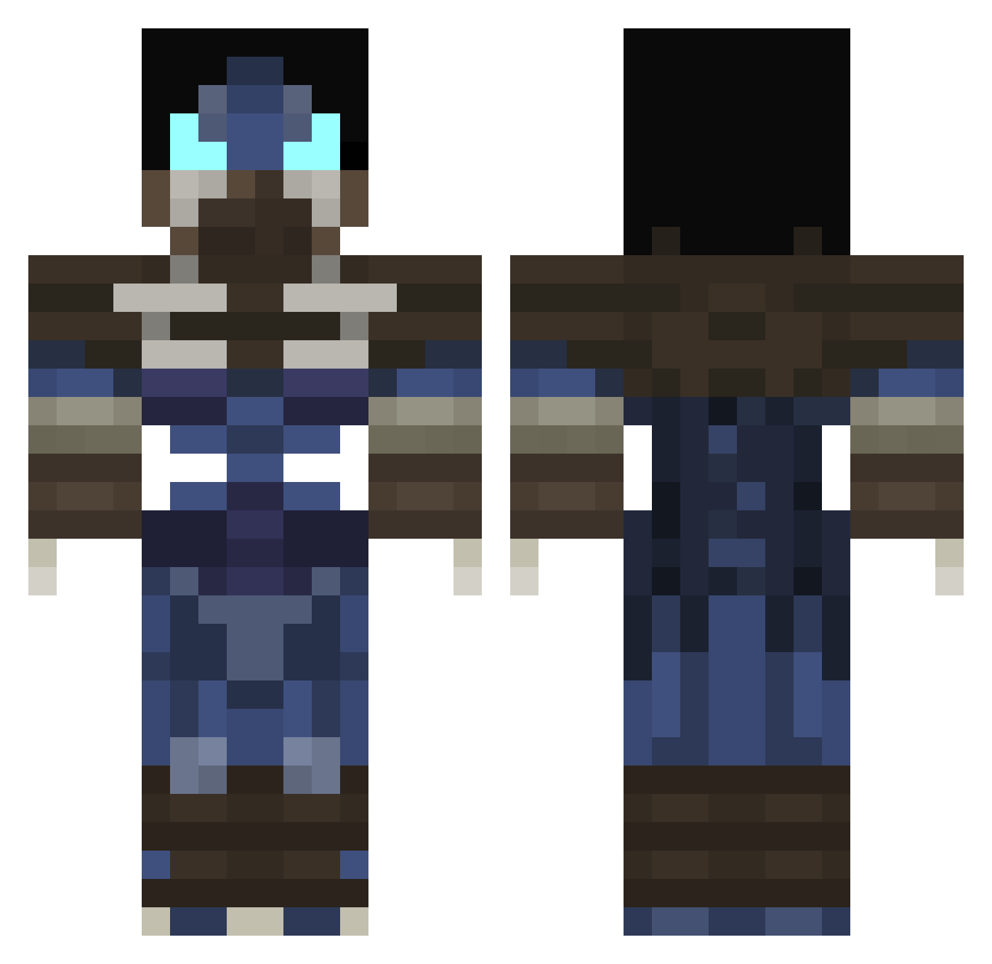 Matiusongo Minecraft skin, front and back view