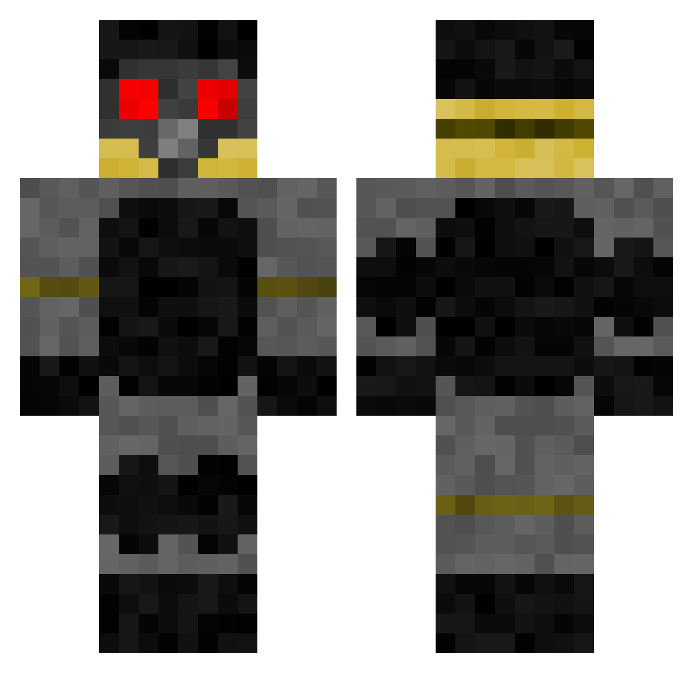 daxtaxthetiger Minecraft skin, front and back view